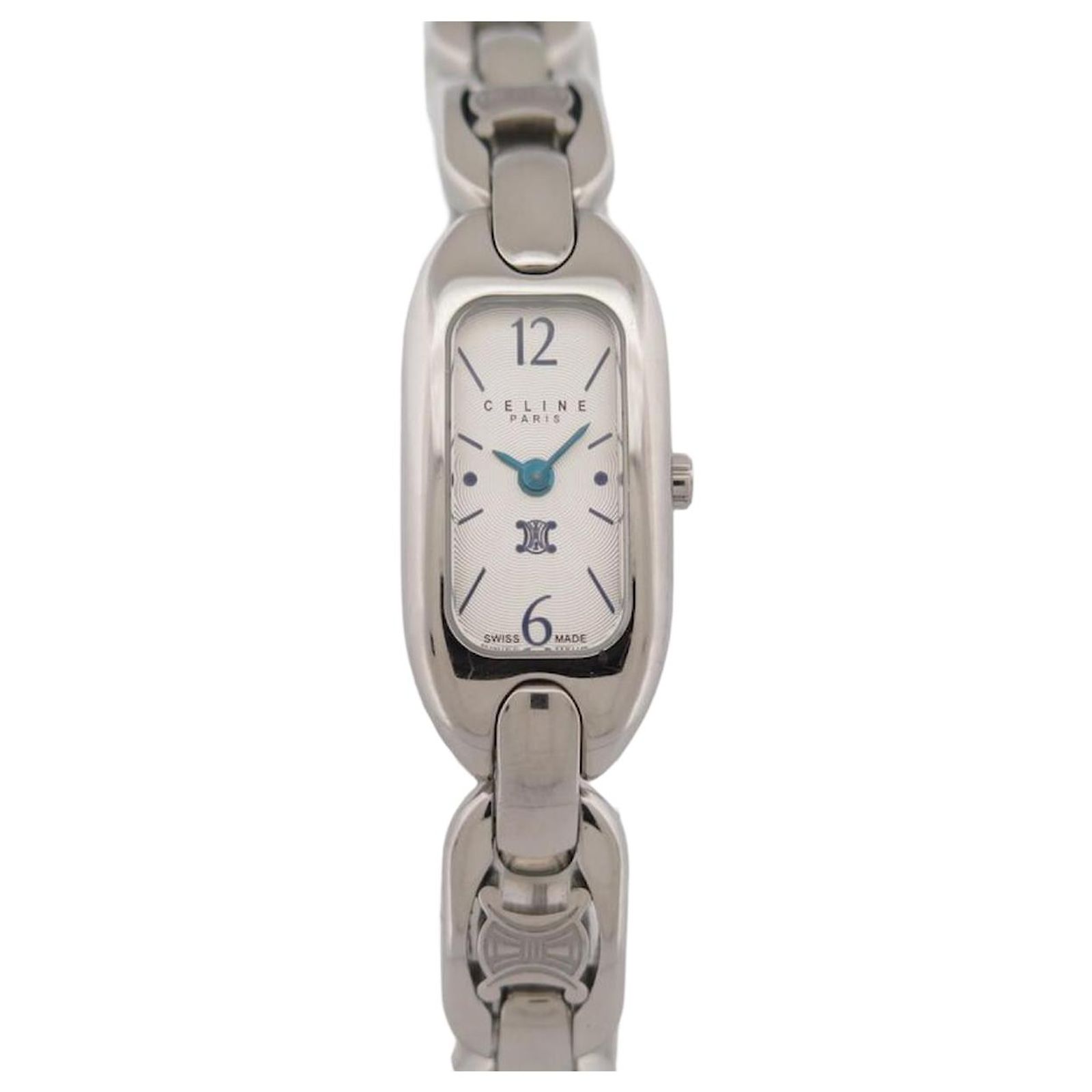Céline NEW CELINE MACADAM TRIOMPHE 35 MM CLASSIC QUARTZ PALLADIUM 