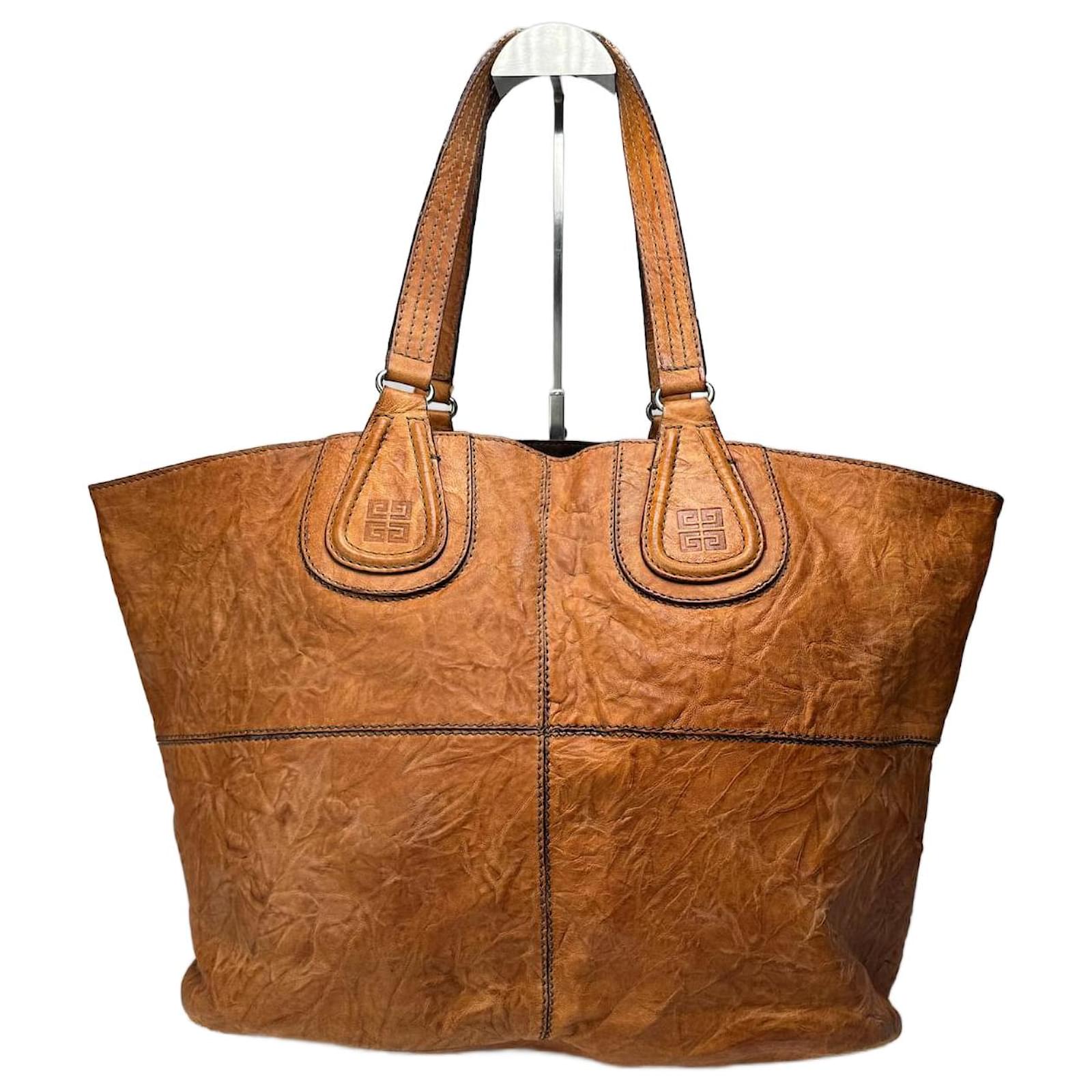 Vintage Givenchy Nightindale Leather shopper Bag Brown