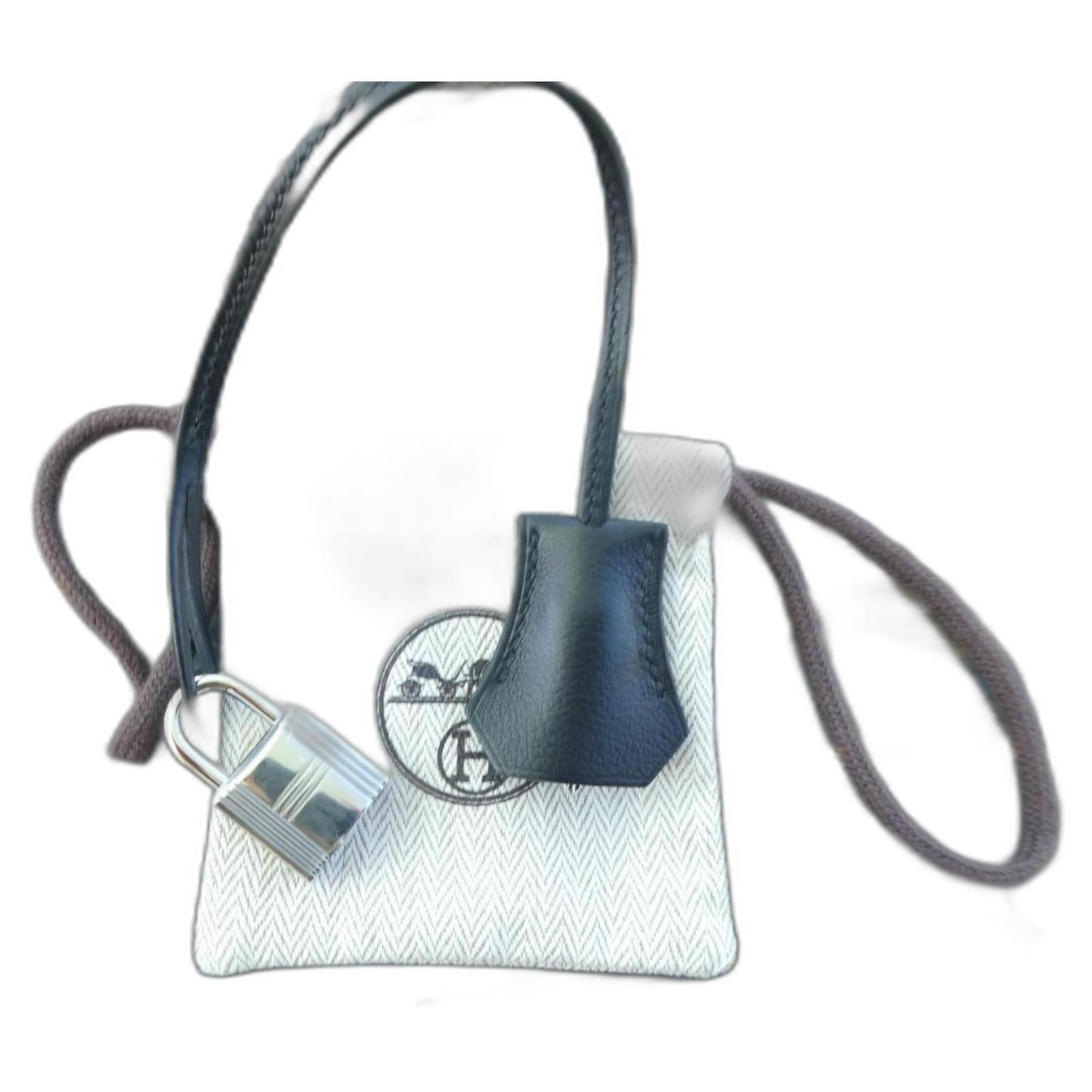 Hermès Taschenanhänger Hermes Tasche Schloss AUTHENTIC Palladium - Main Image