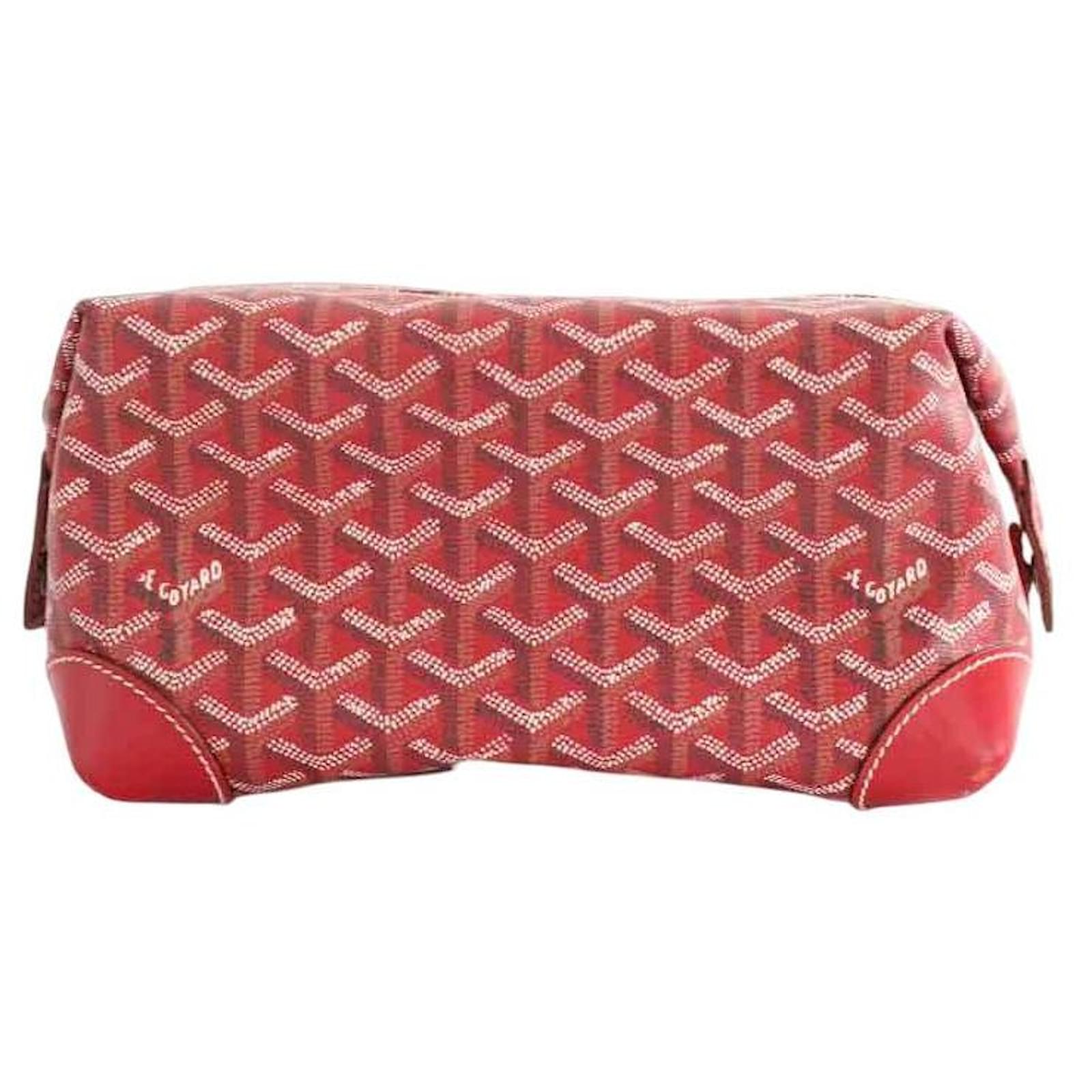 Goyard Neceser de cuero Roja Joli Closet