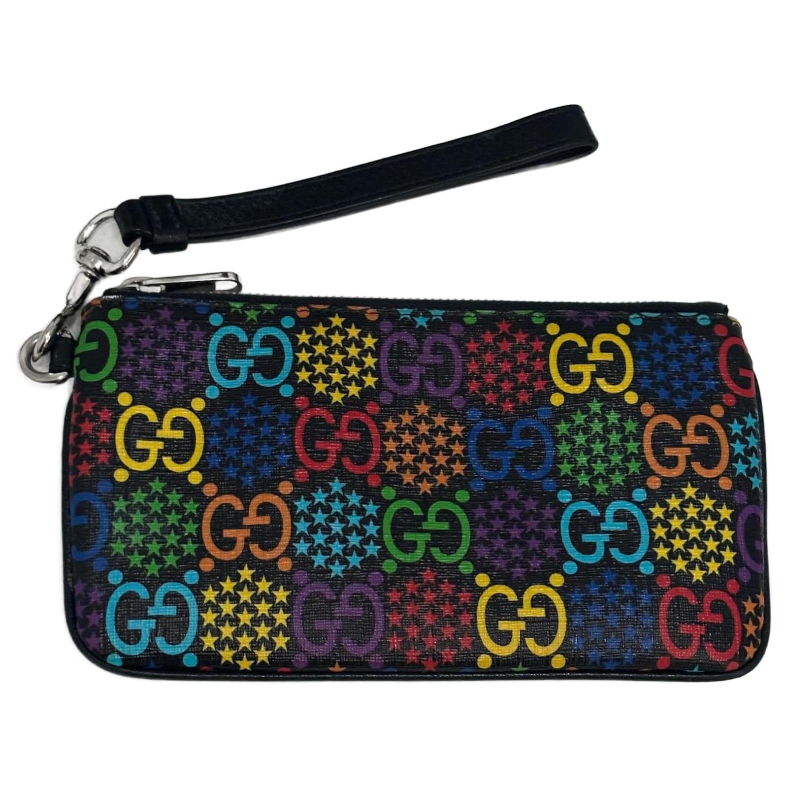 Gucci Estuche psicodélico GG Supreme Multicolor Cuero