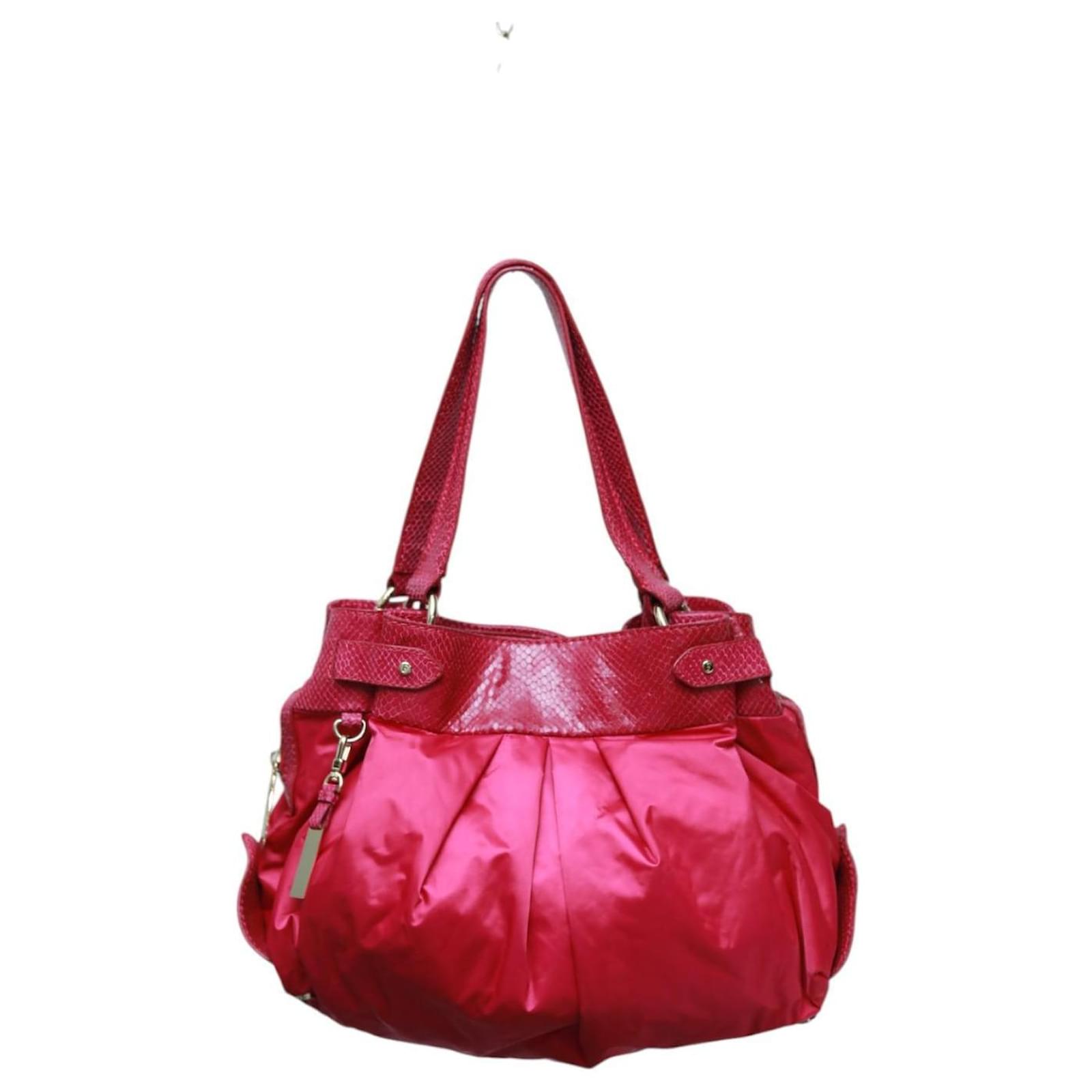 Gianfranco Ferré Handbags Fuschia Leather Cloth Joli