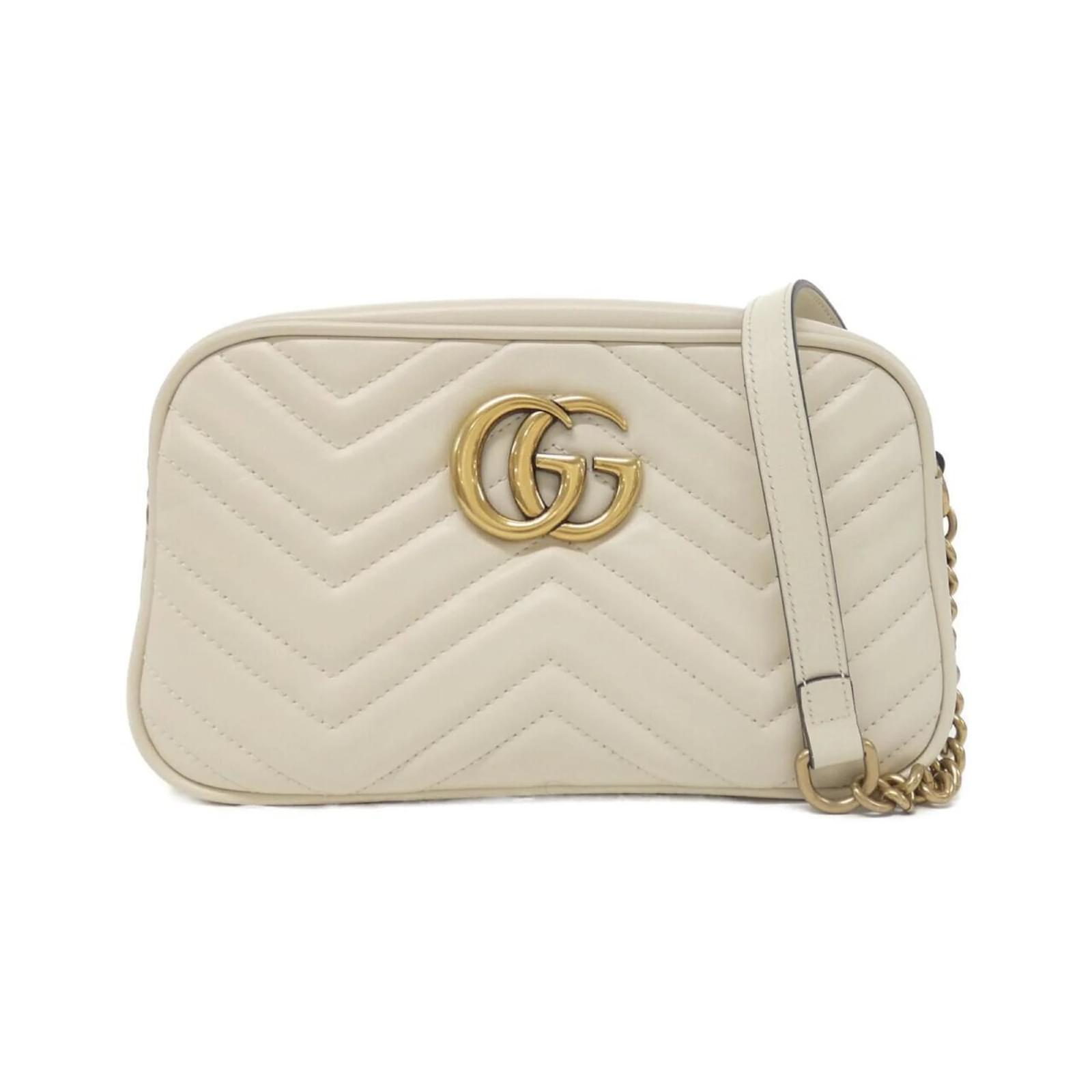 GUCCI ショルダーバッグ GG Marmont 447632 DTD1T Gucci GG Marmont 447632 DTD1T Shoulder Bag White Cream
