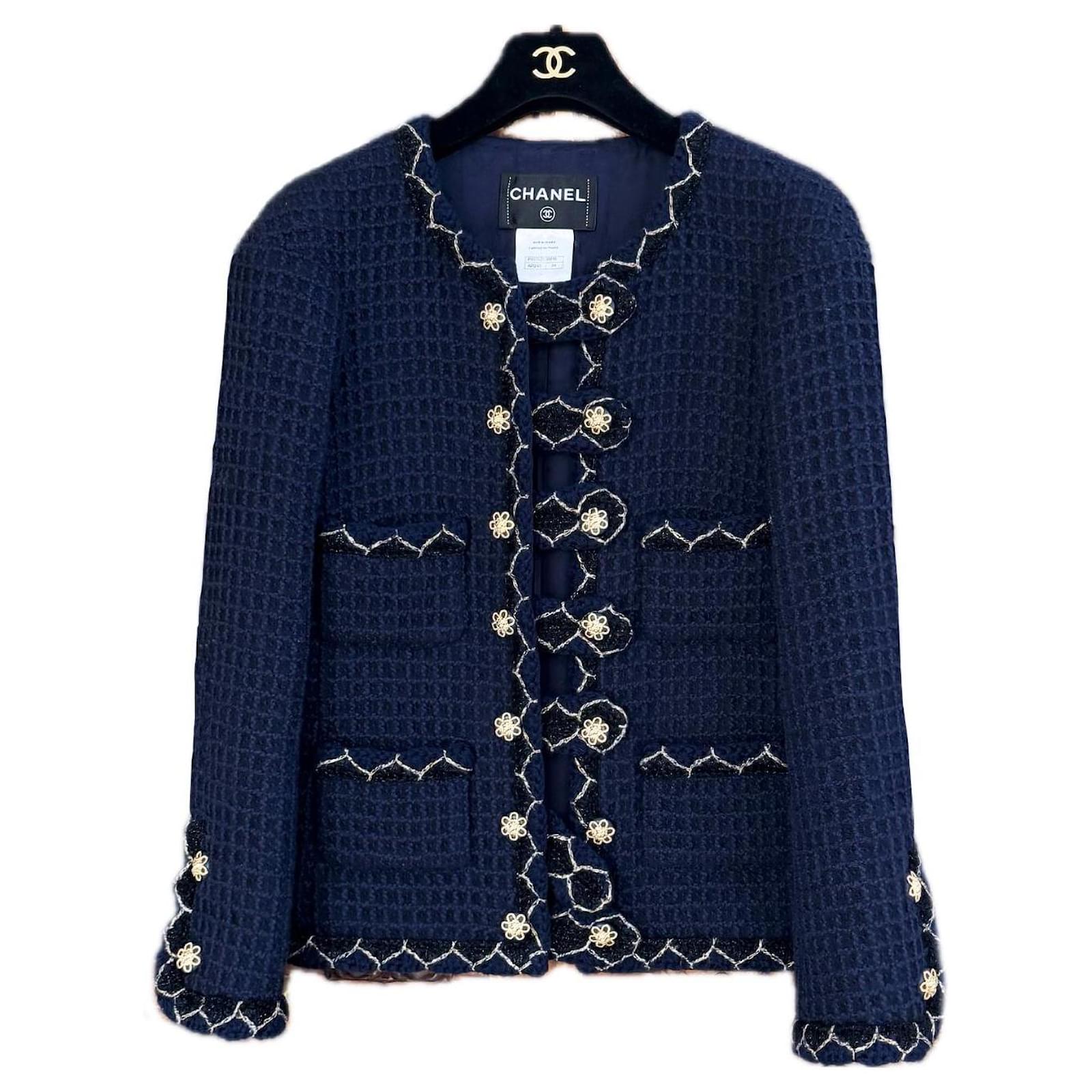 Chanel Legendary Paris / Salzburg Navy Tweed Jacket 34 FR Navy