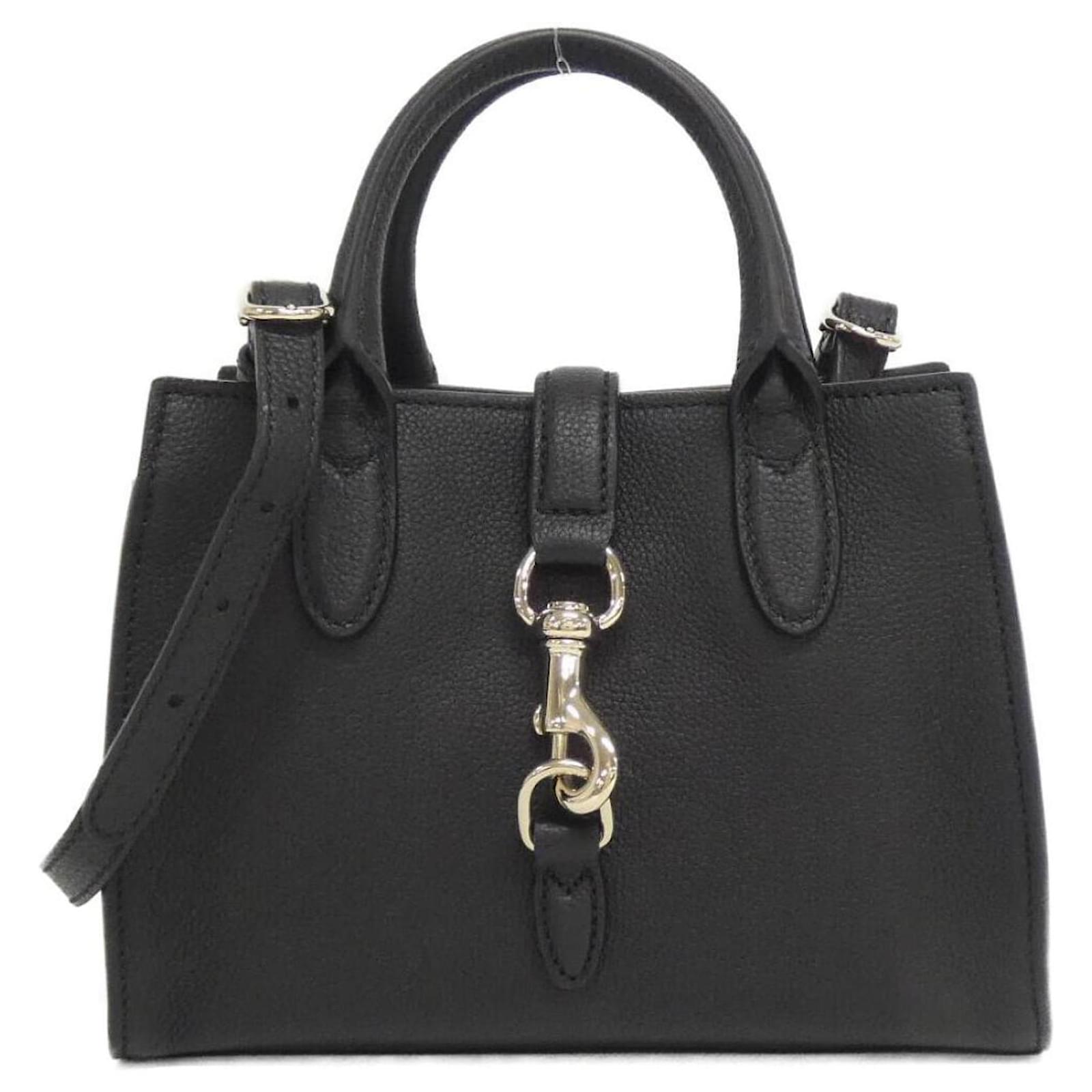 GUCCI レザーバッグ GUCCI Medium Jumbo GG $2980 Black Leather Tote Bag New And