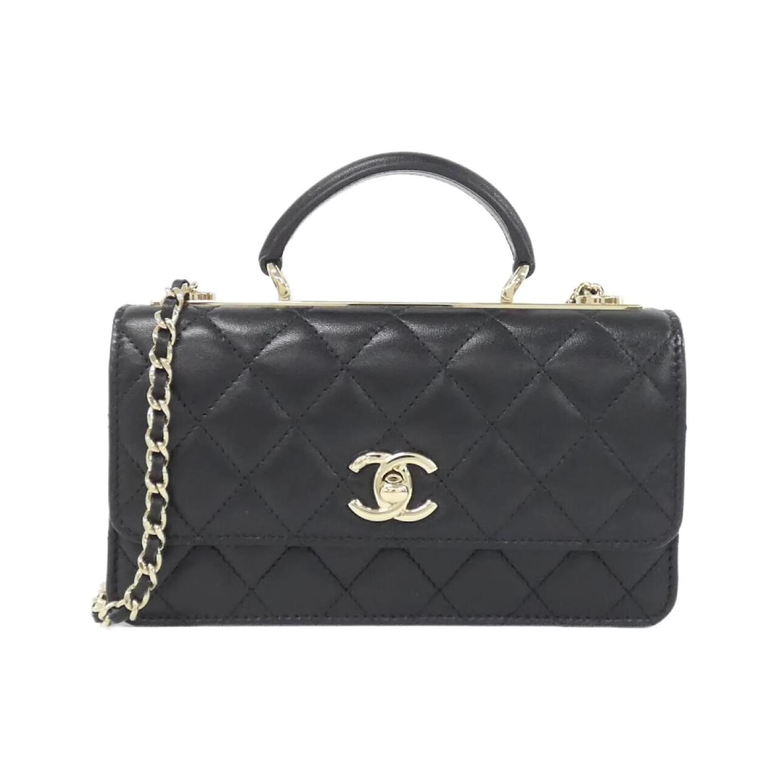 Chanel AP4184 Chain Clutch Black Leather ref.2132473 - Joli Closet