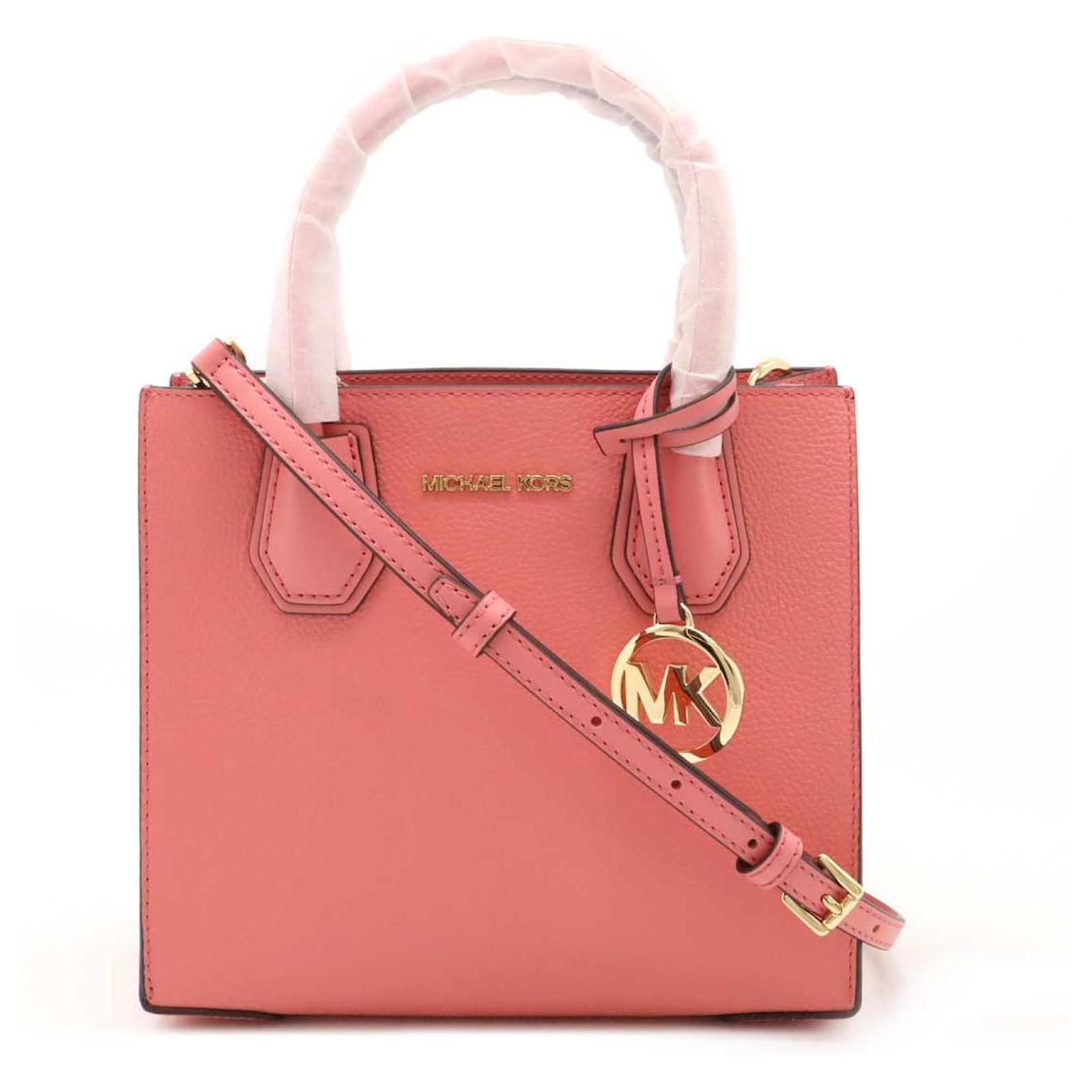 Michael Kors Mercer Leder Umhängetasche Pink Joli Closet