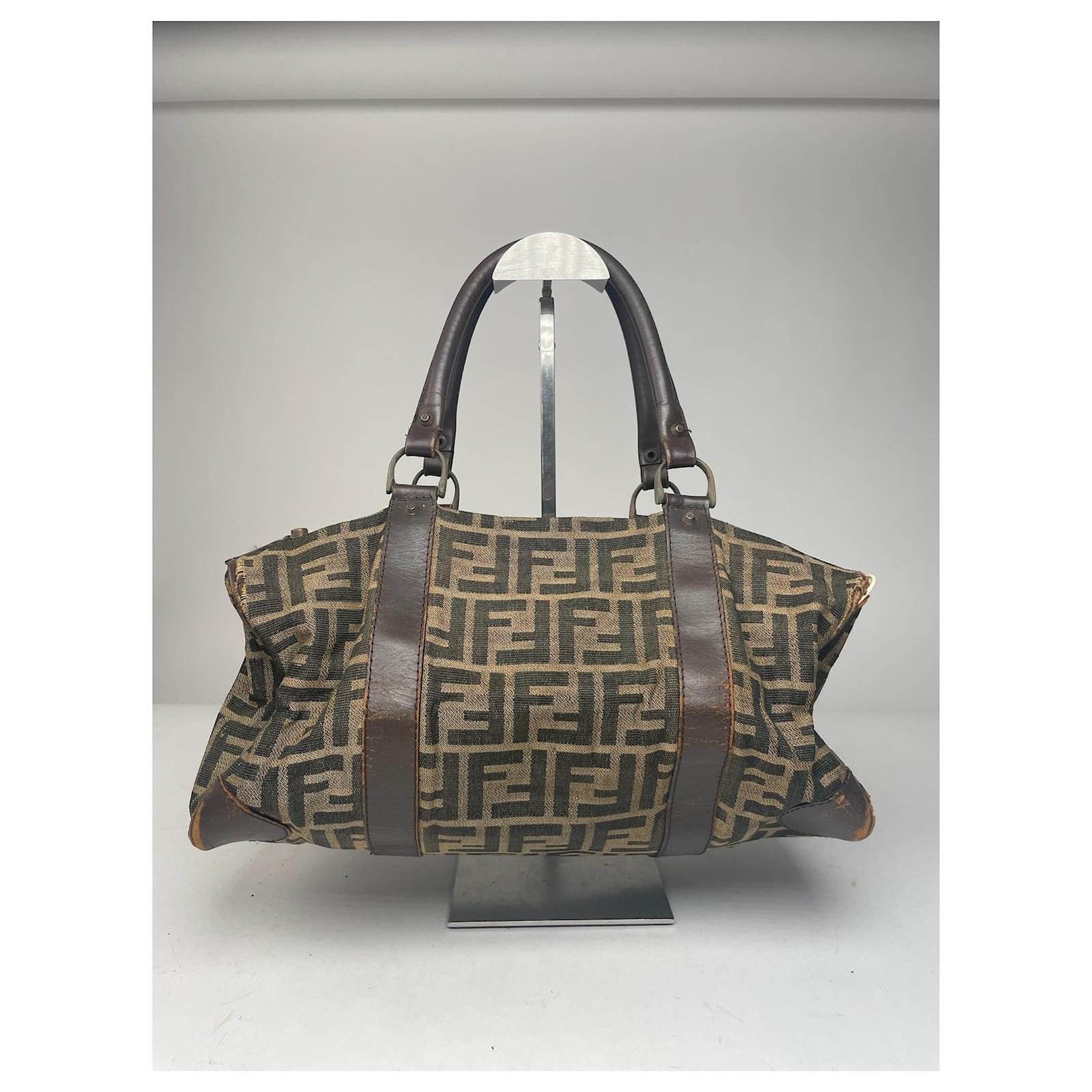 Borsa Monogramma Vintage Fendi Marrone Pelle Joli Closet