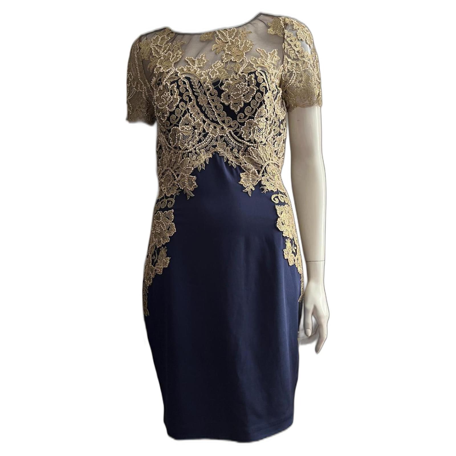 navy blue dress with gold embroidery Vintage Navy Blue Velvet Ball Gown Wedding Dresses Gold Lace Appliqued –  Viniodress