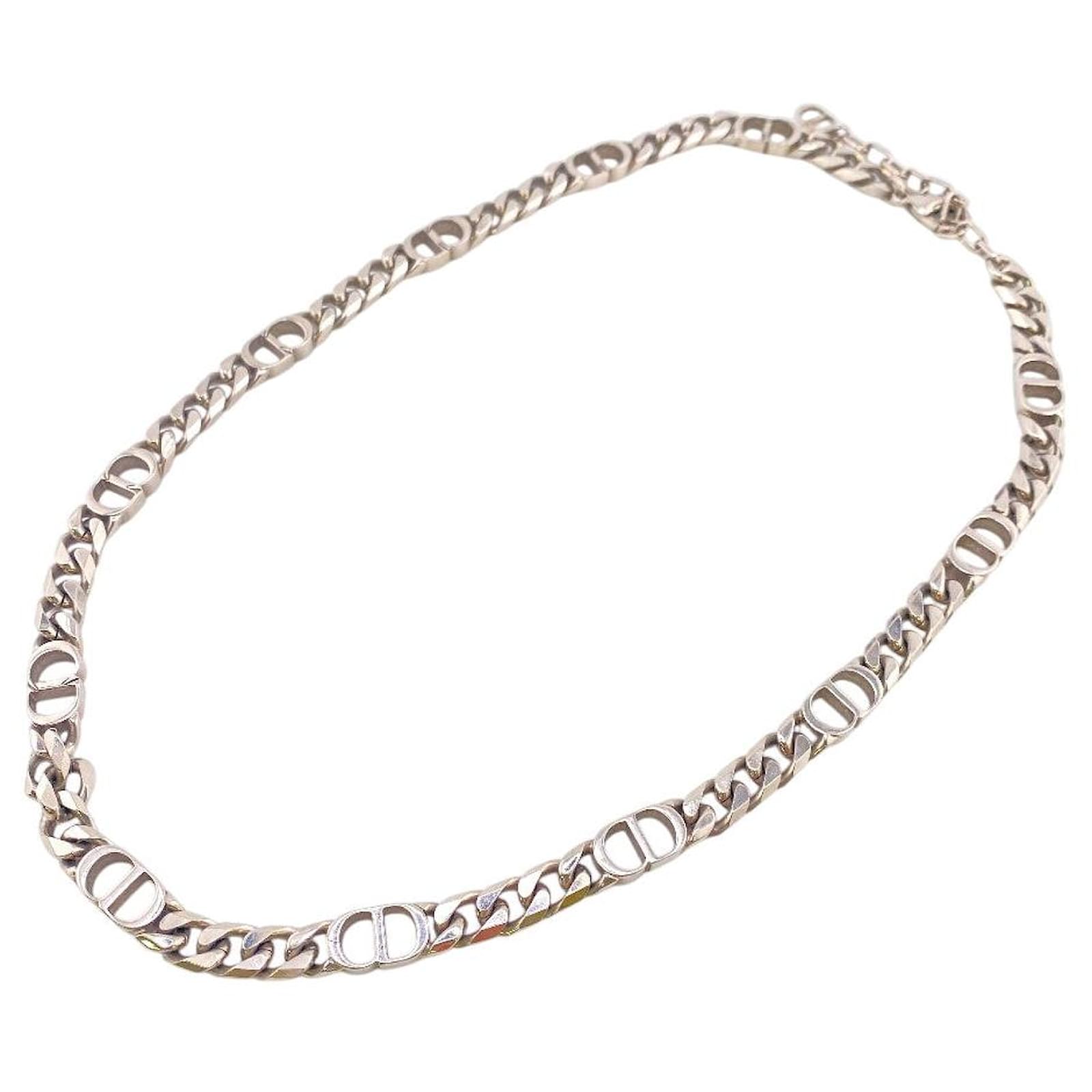 Christian Dior Dior CD ICON Chain Link Silver Necklace