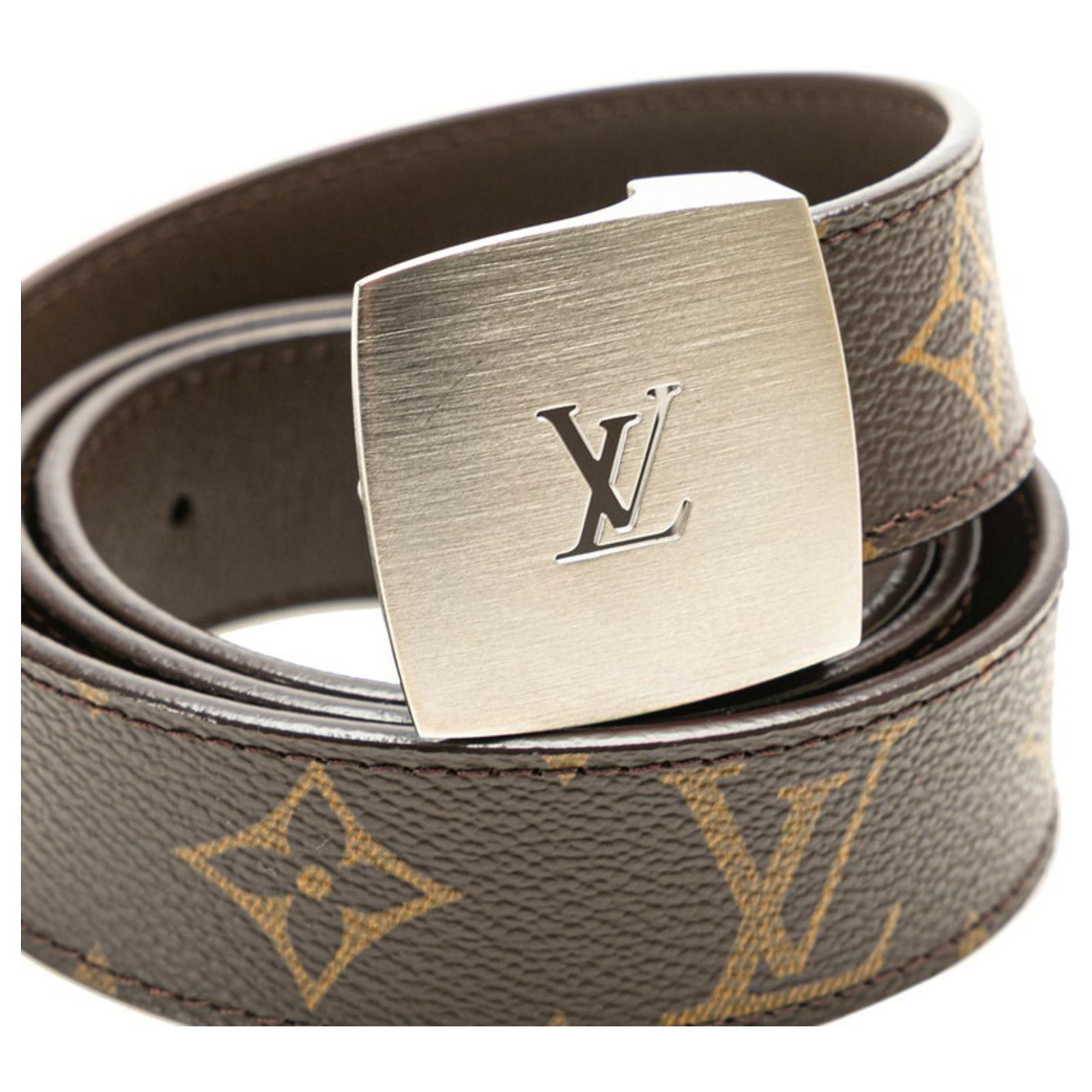 Louis Vuitton LV Cut Monogram Reversible Belt Louis Vuitton Monogram Santur LV Cut Belt 100/40 M6887 Brown  main image 2