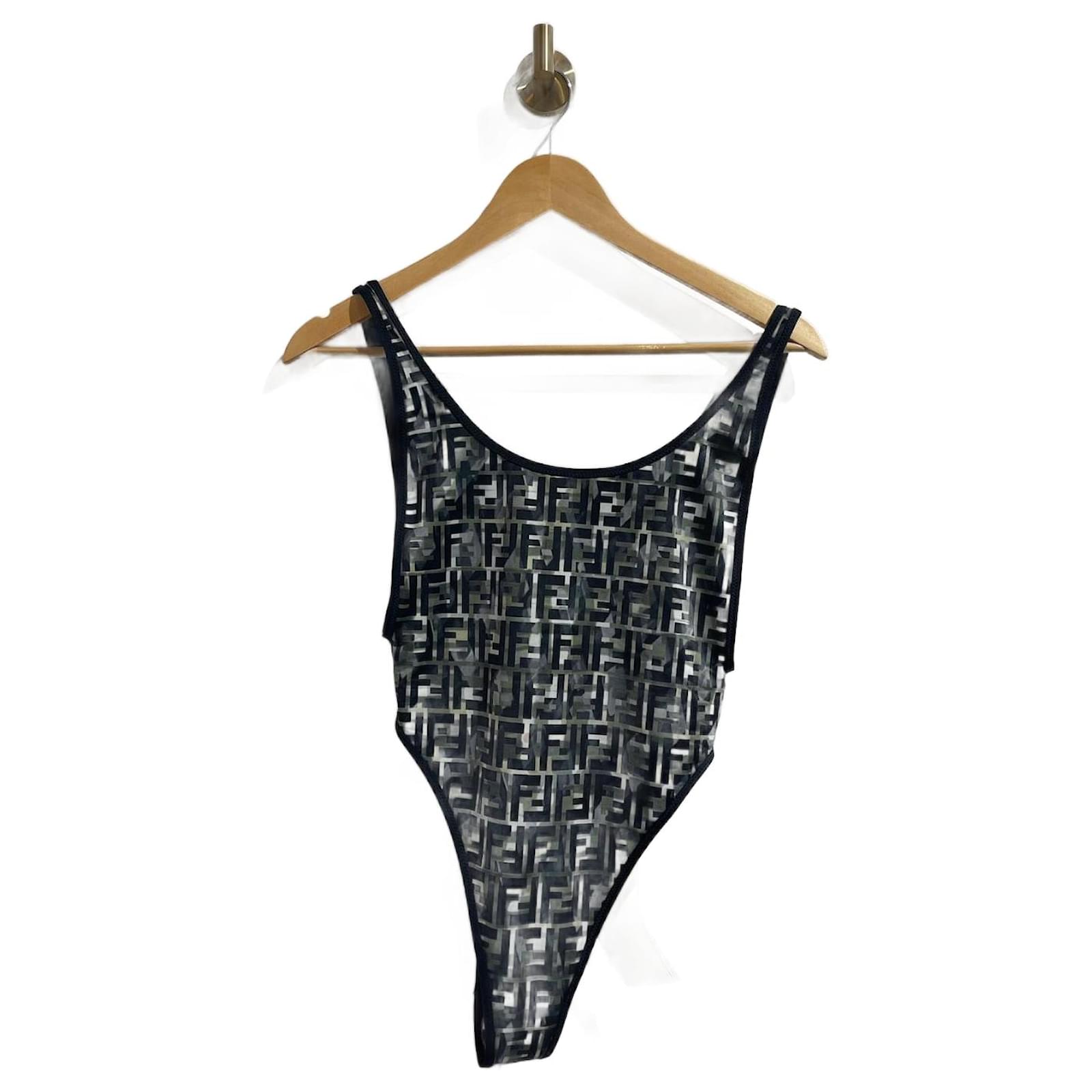 FENDI Swimwear 40 Synthetic Khaki Joli Closet