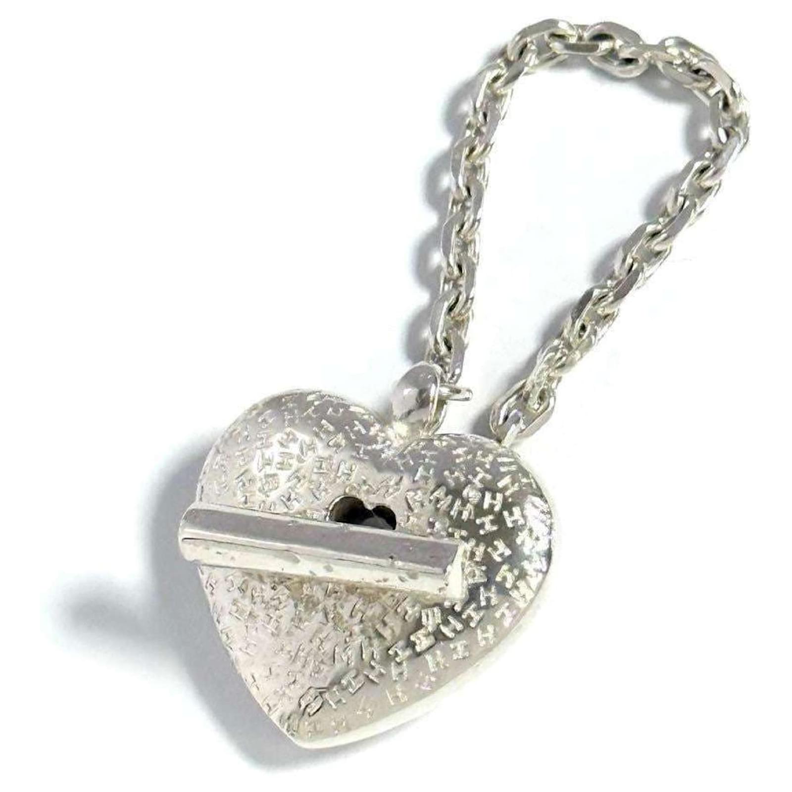 VINTAGE HERMES エルメス heart chain necklace