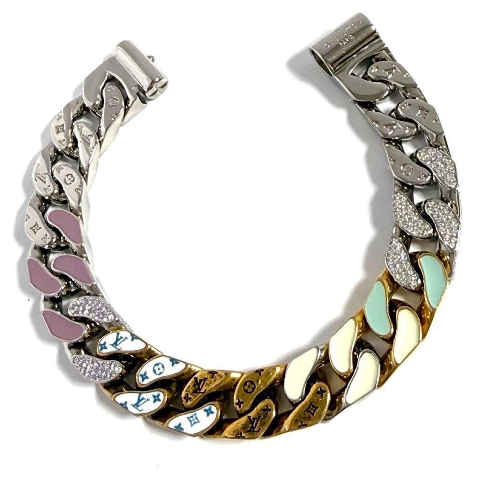 Louis Vuitton Men's Soapy Chain Charm Bracelet Metal ref.JC2145548