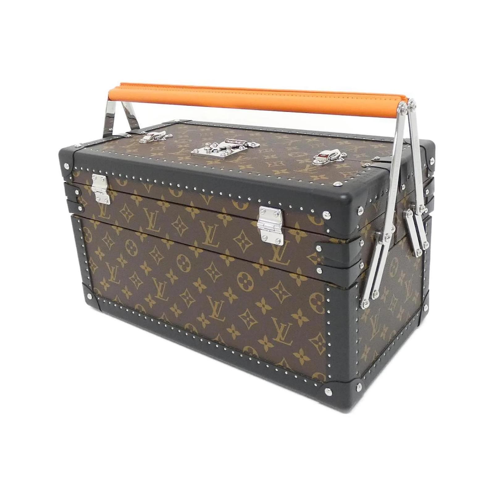 Louis Vuitton モノグラム ボックス Louis Vuitton Monogram Tool Box M10105 Brown Leather Cloth ref