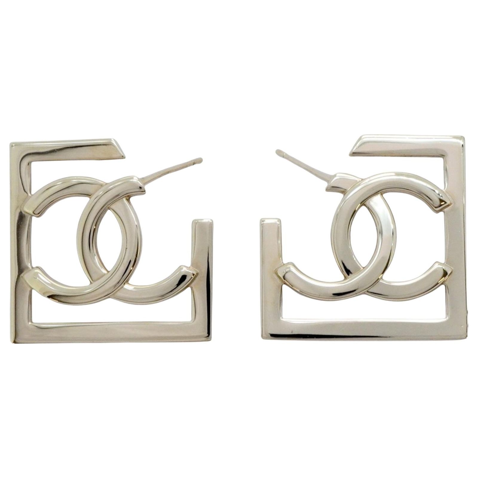 Chanel Coco Mark Silvery Metal ref.2150105 - Joli Closet
