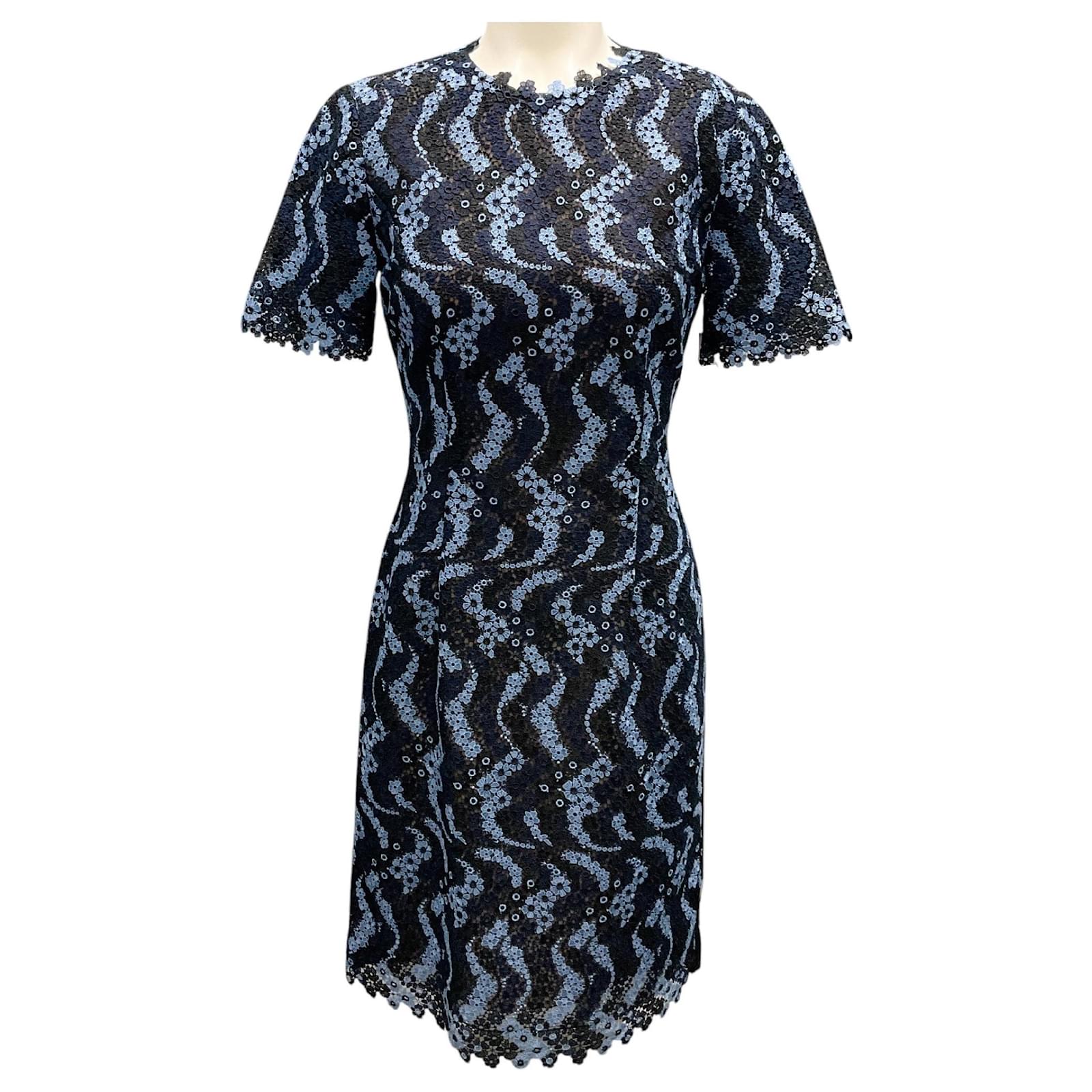 Erdem Navy / Light Blue / Black 2017 Lace Nadene Dress Navy blue Polyester ref.JC2154945 (Sold) - Joli Closet Erdem Navy / Light Blue / Black 2017 Lace Nadene Dress Navy blue Polyester ref.JC2154945 (Sold) - Joli Closet