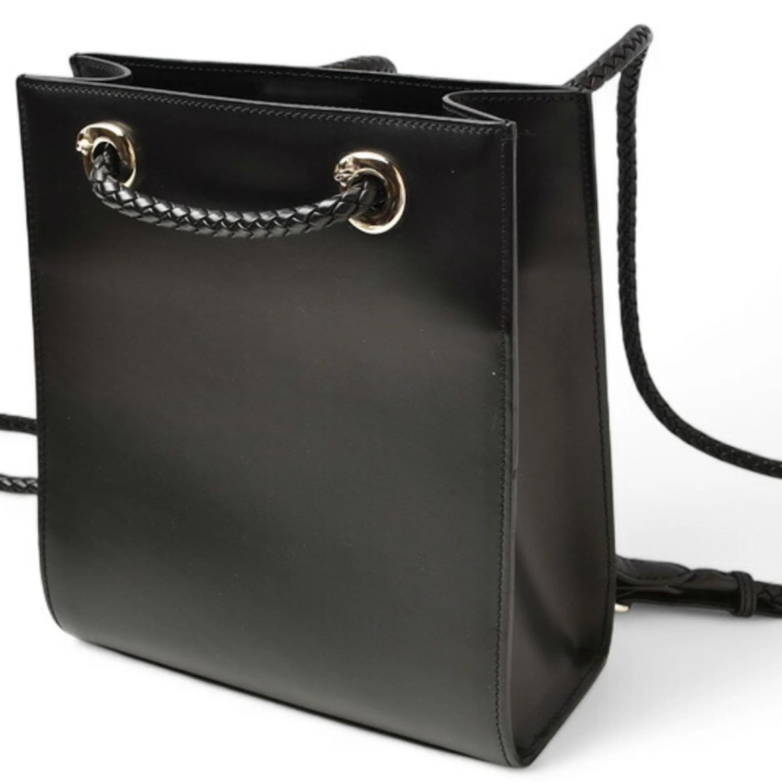 Sac à dos en cuir Panthère de Cartier Noir Joli Closet