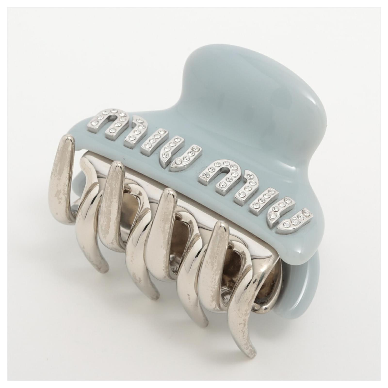 Barrette en strass bleu clair Miu Miu ref.2157863 - Joli Closet
