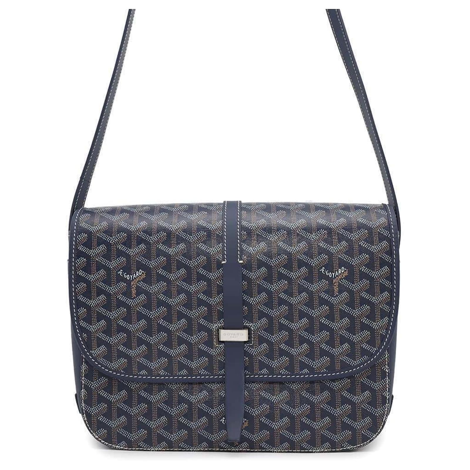 Goyard Belvedere MM Shoulder Bag Multiple colors Navy blue Leather