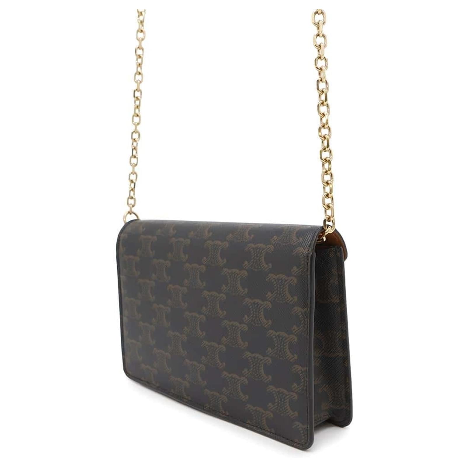 Celine Chain Wallet Triomphe Maillon