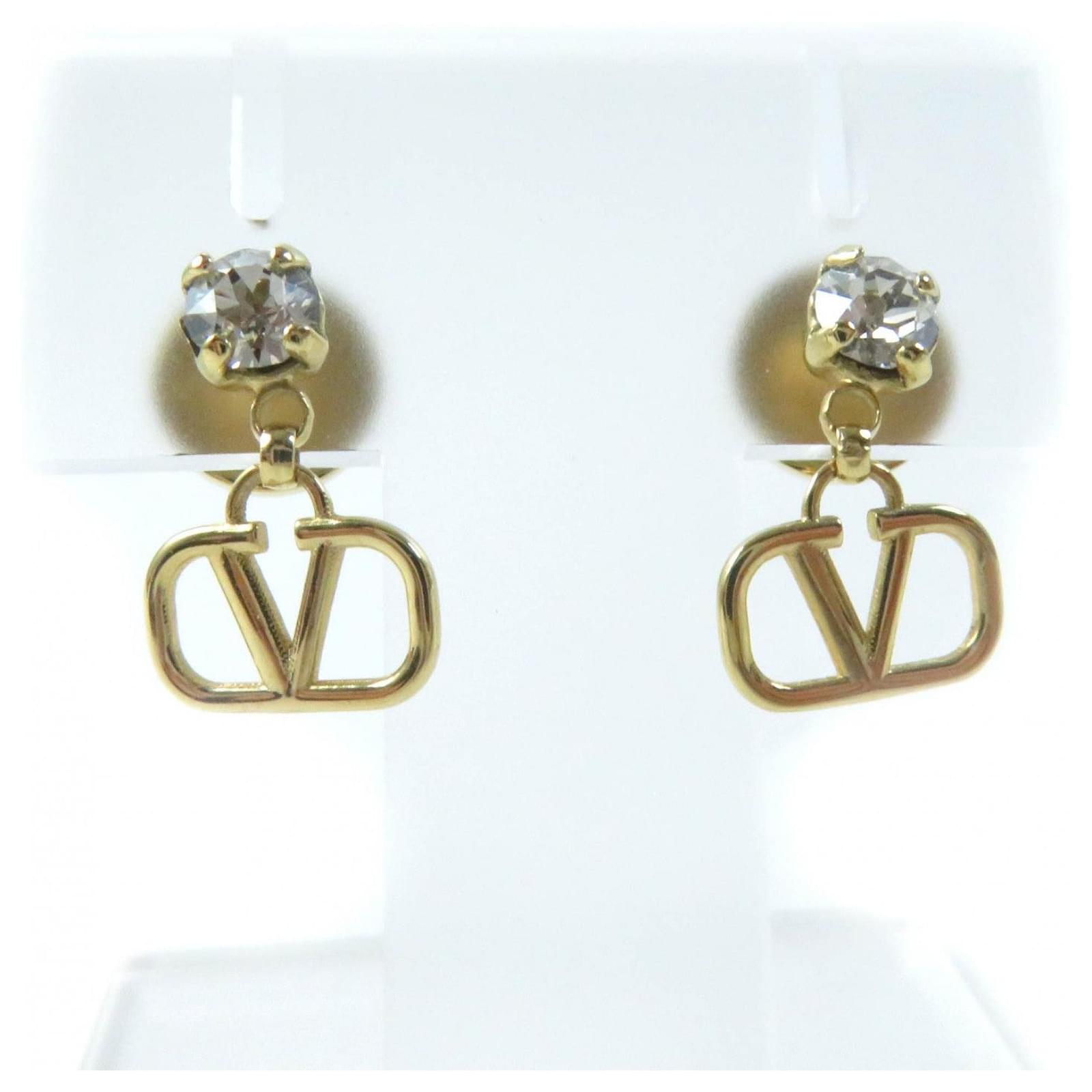 Valentino Garavani Valentino Swarovski V Logo Crystal