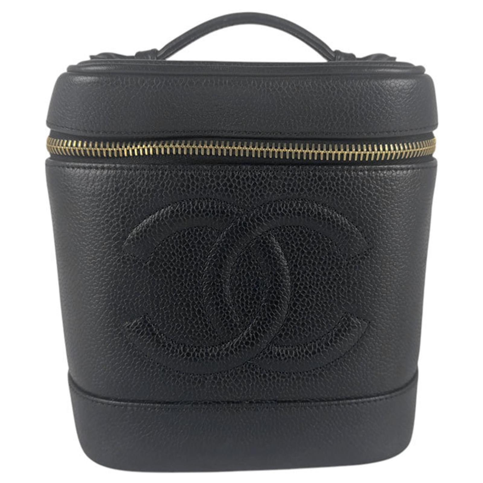Chanel Black Grained Calfskin Vanity Handbag ref.2171733 - Joli Closet