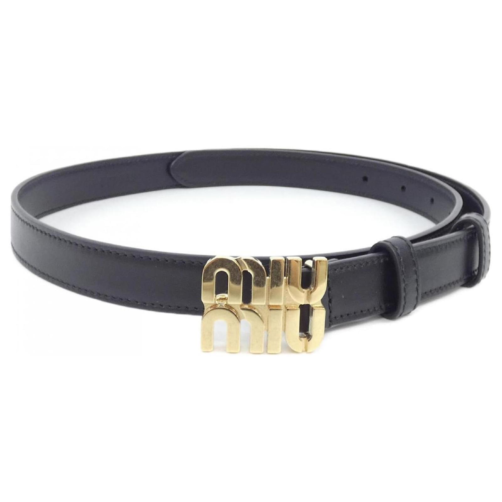 Miu Miu Standard Black Belt ref.2172429 - Joli Closet
