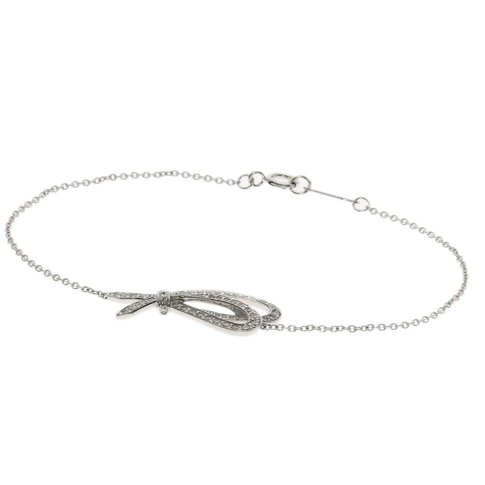 Tiffany Bow Ribbon Diamond Bracelet