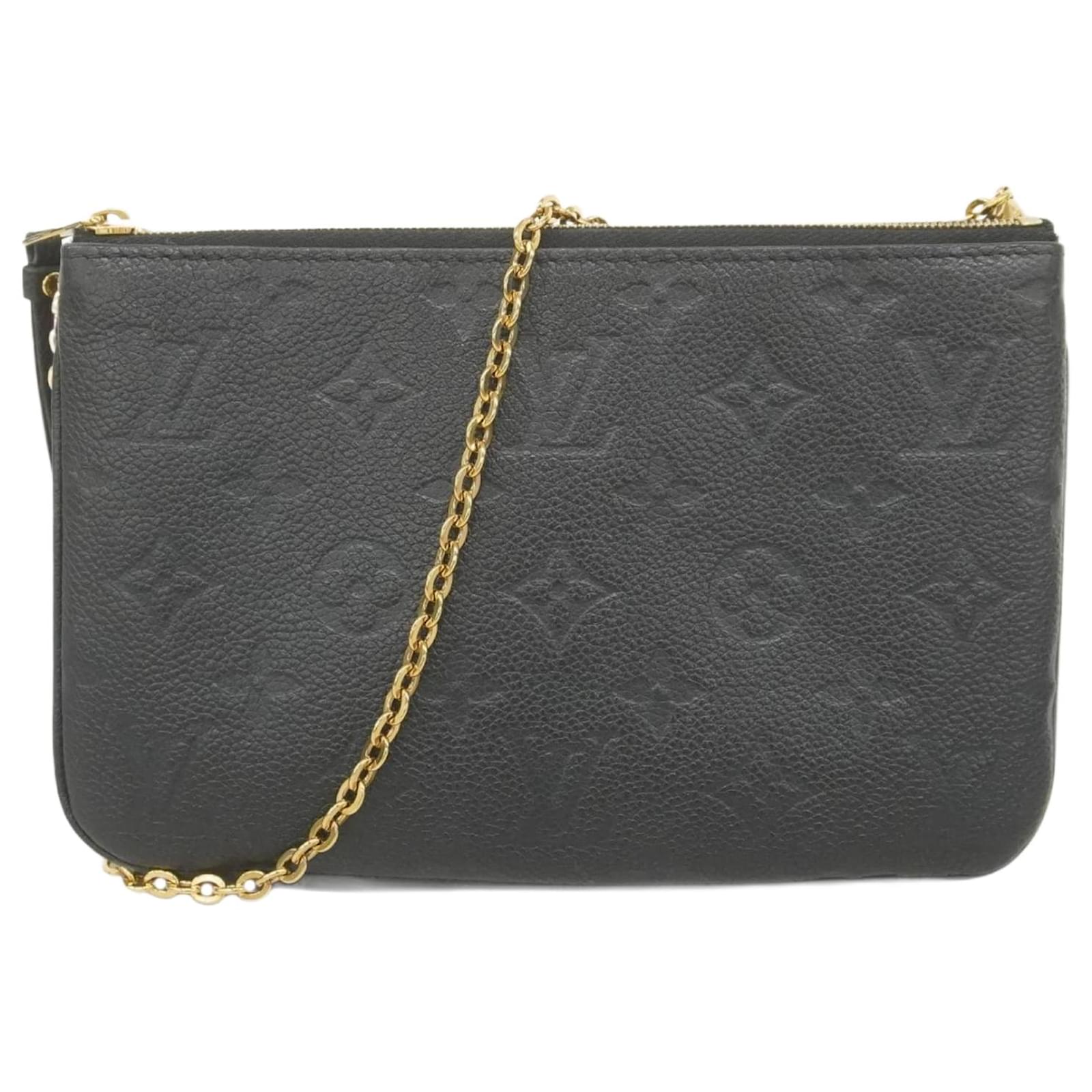 Empreinte Double Zip Pochette Black