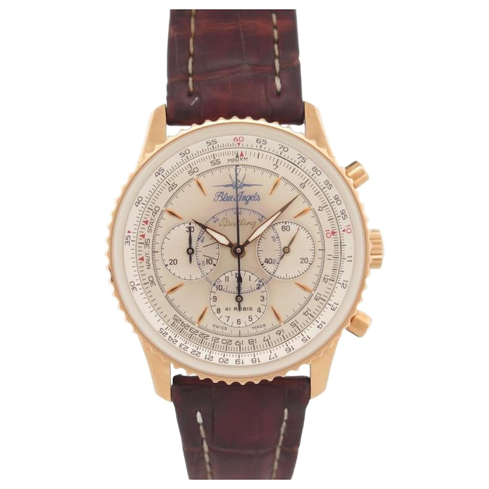 RELOJ VINTAGE BREITLING MONTBRILLANT BLUE ANGELS NAVITIMER H30030