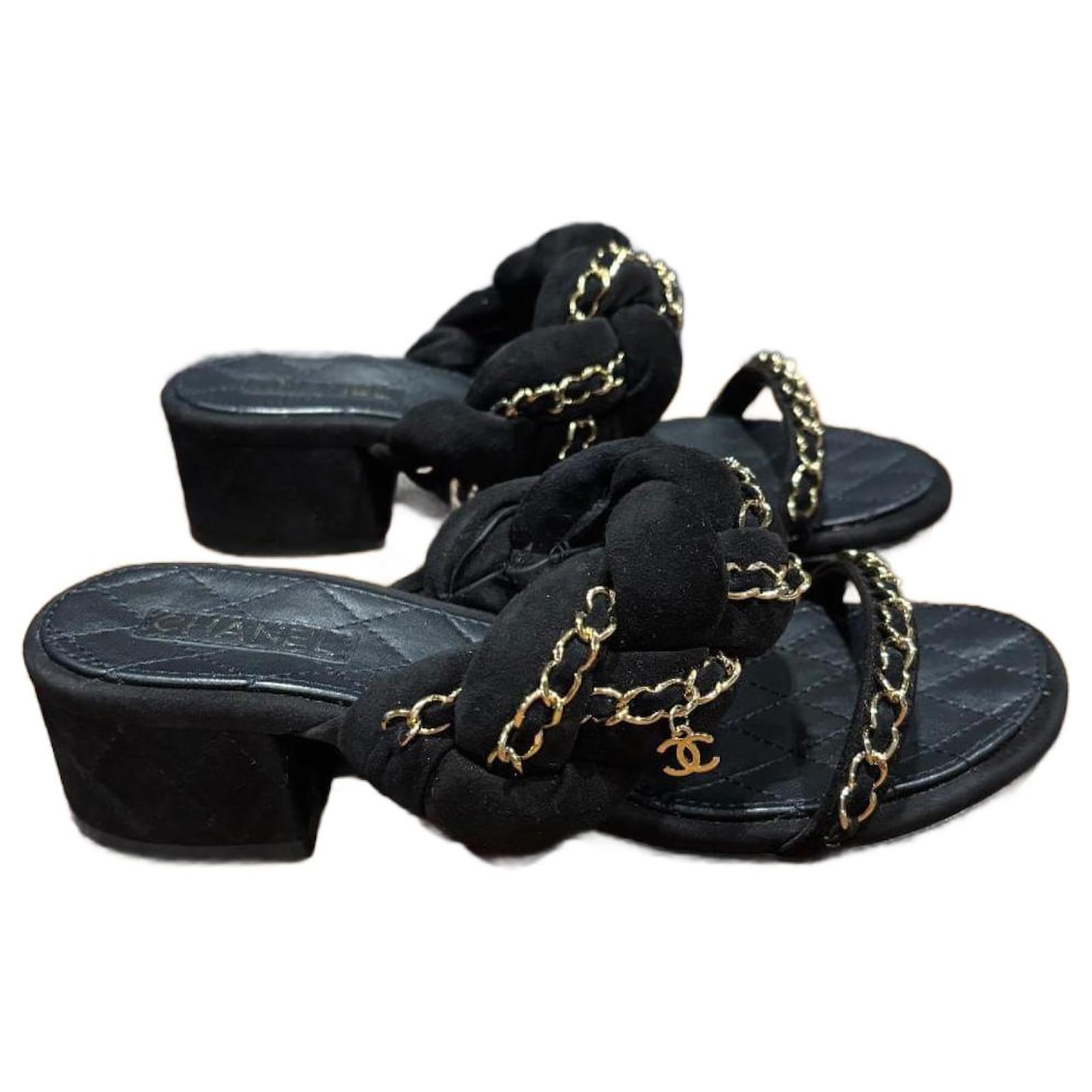 Chanel black mules 36 Leather ref.2177662 - Joli Closet