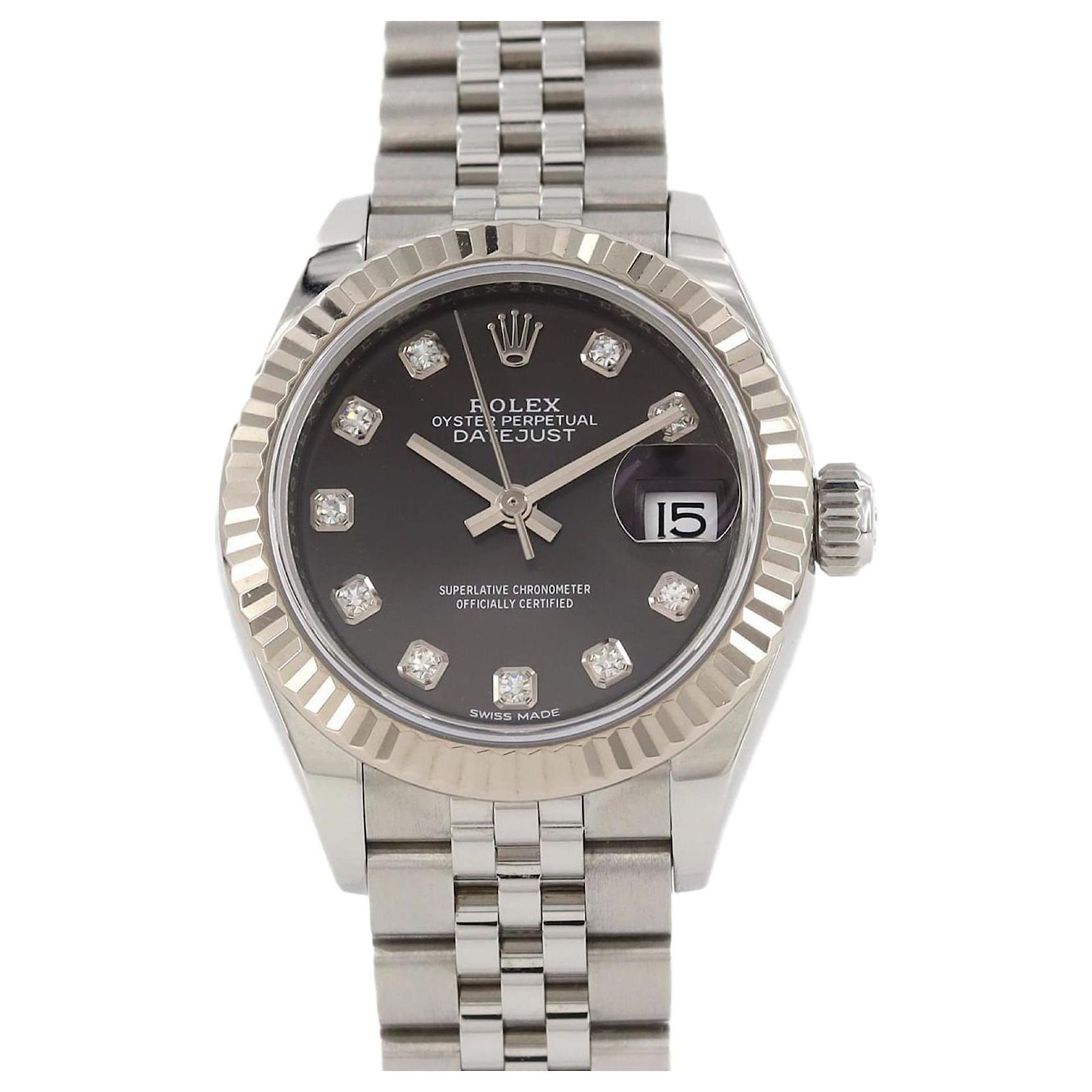 Rolex Lady DateJust Black ref.2177748 - Joli Closet