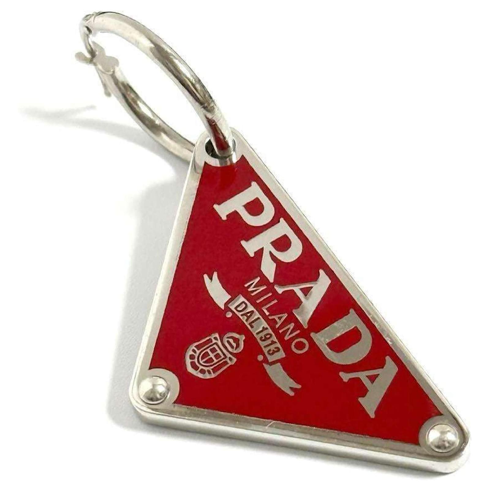 Prada Silver 925 Drop Earrings Joli Closet