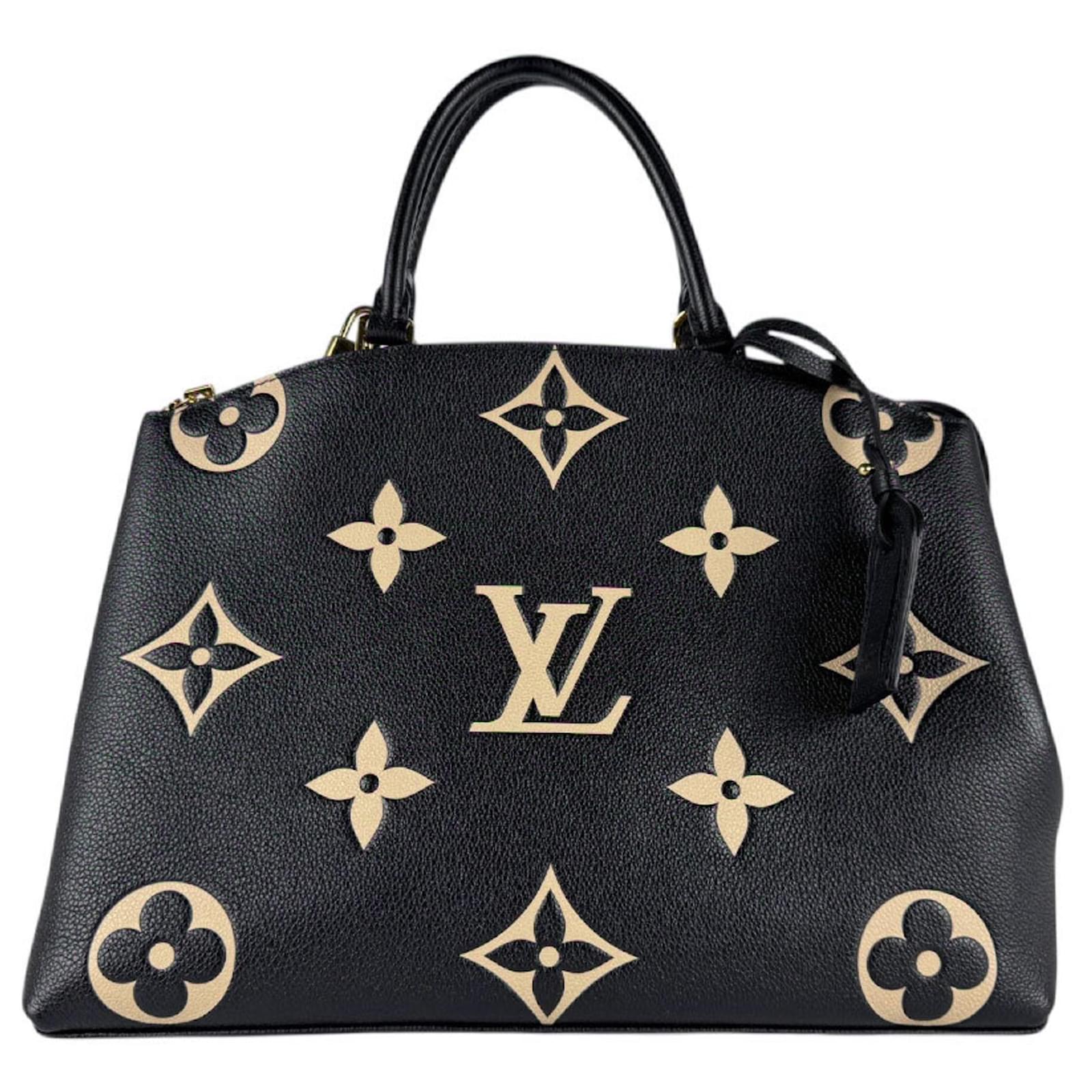 Louis Vuitton Handbag Shoulder Bag Grand Palais MM Black Beige