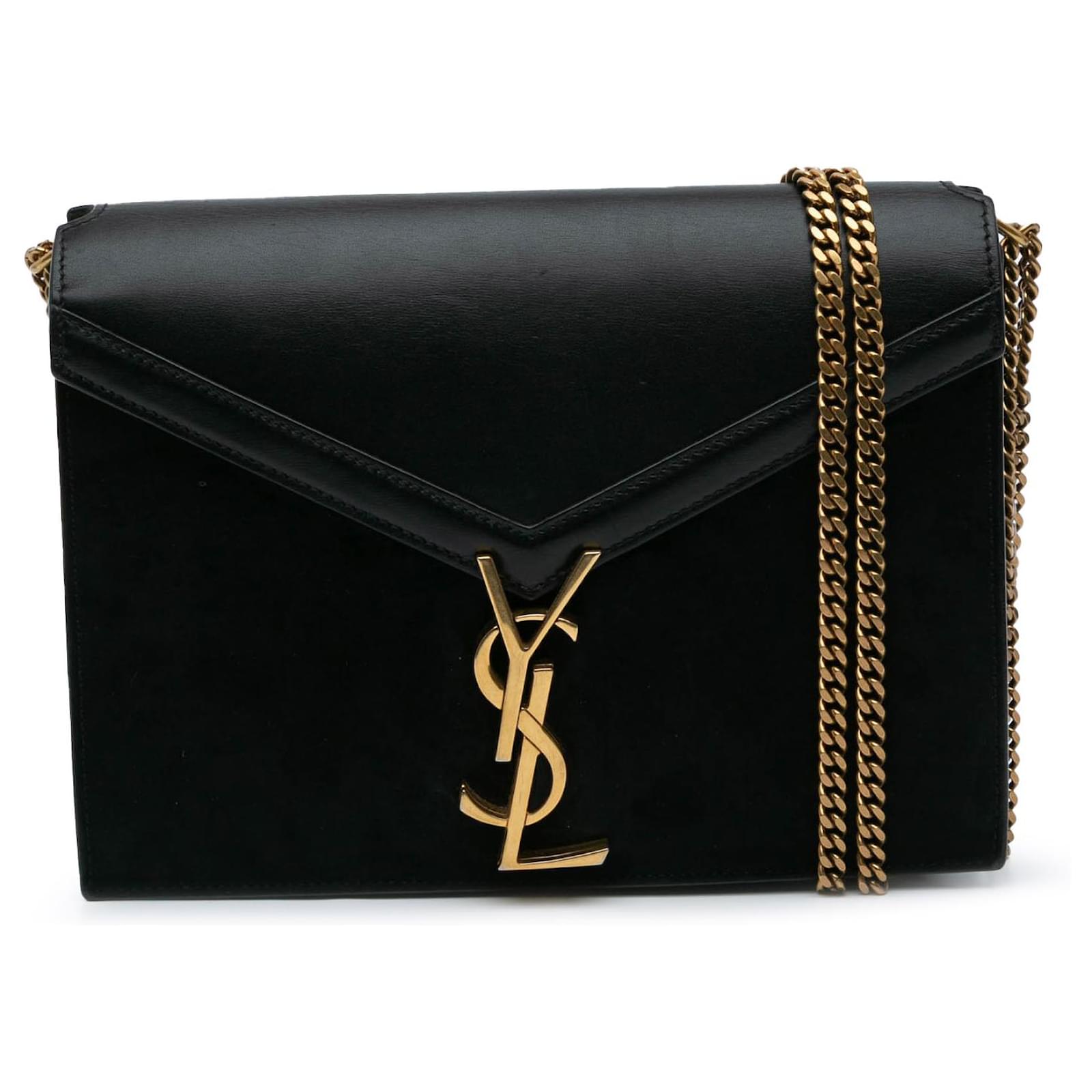 Saint Laurent Black Calf Leather Bos Taurus Keychain main image 1