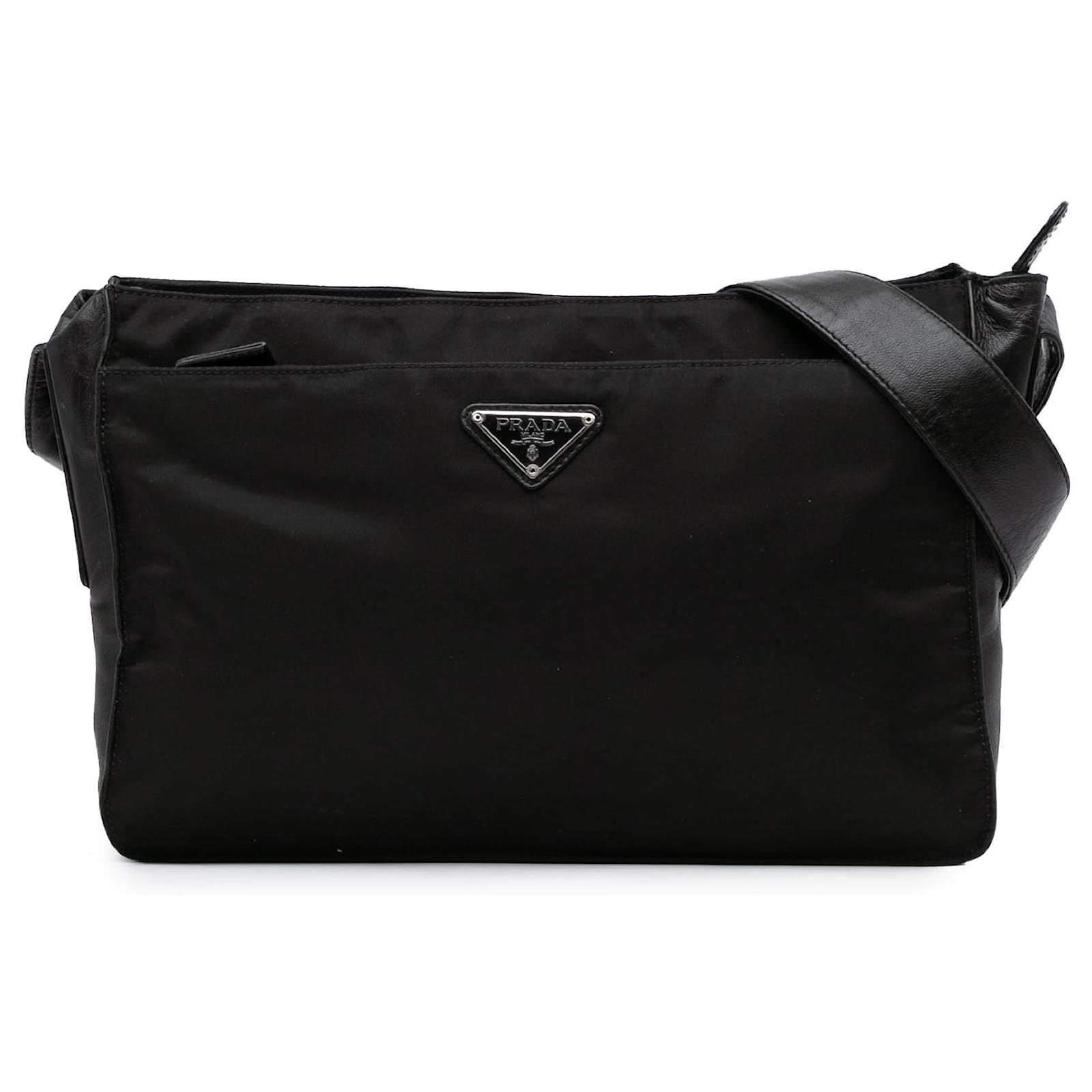 バッグ PRADA TESSUTO NERO shoulder bag Prada Nylon Nero Tessuto Buckle Shoulder Bag