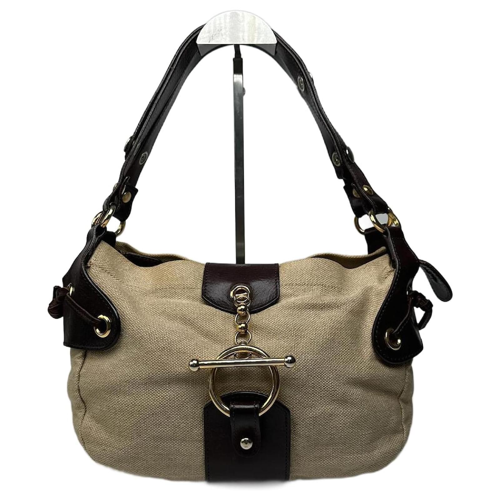 Borsa vintage Marni beige e marrone Sintetico Joli