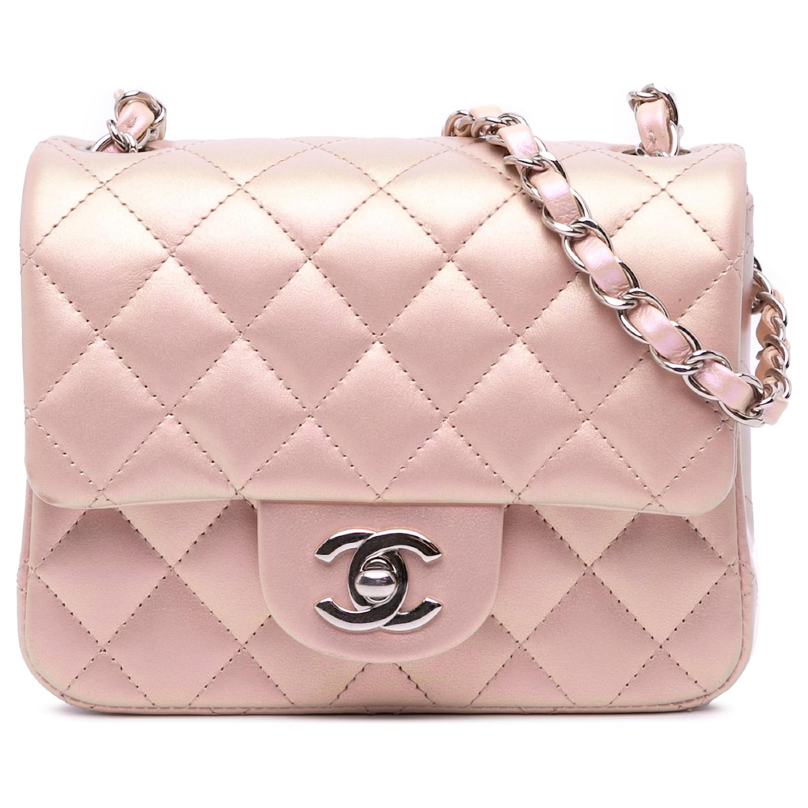 Designer Handbags Chanel Pink Purse 2021 BNIB Chanel O-Mini Top
