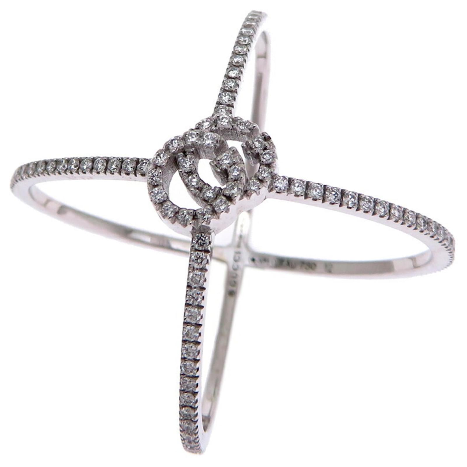 Bague Femme Gucci GG Running Diamant Joli Closet