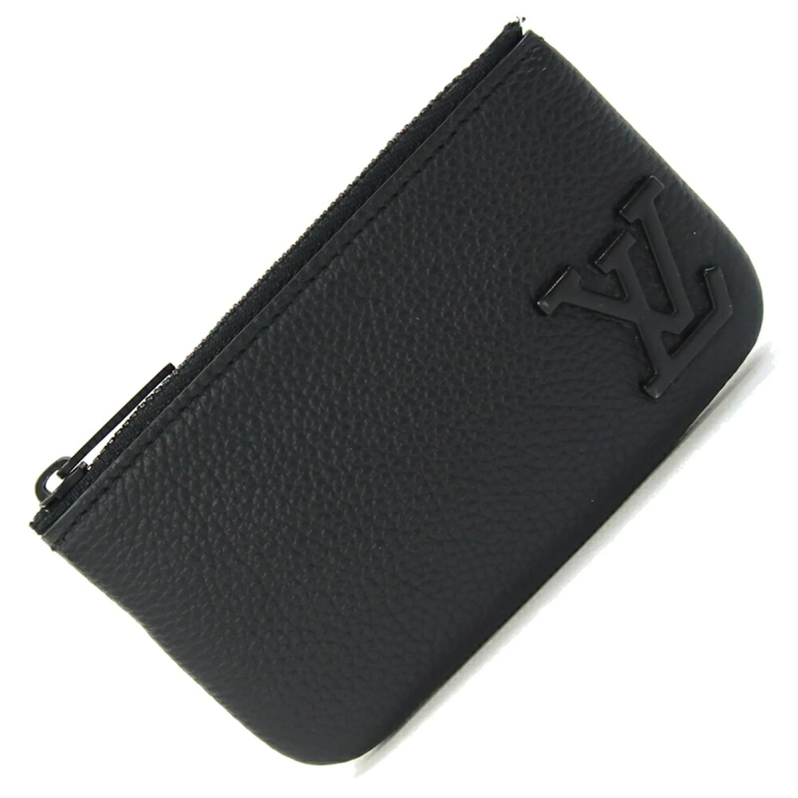 Louis Vuitton Coin Case Aerogram Pochette Cle M81031 Noir