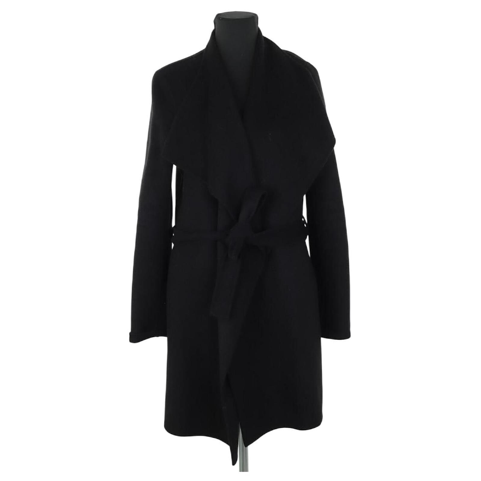 Joseph Black wool coat Joli Closet