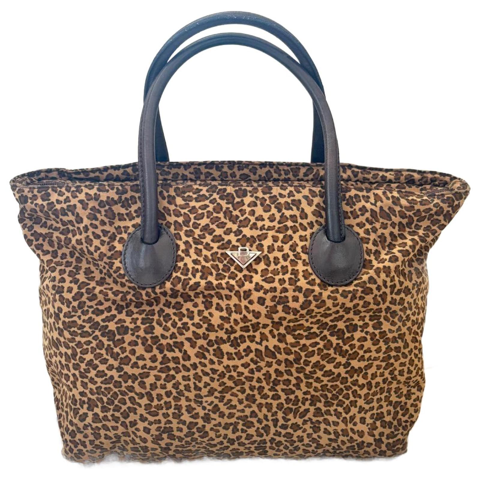 バッグ BOTTEGA VENETA Vintage Leopard Handbag Bottega Veneta Vintage Leopard Shoulder Bag - Brown Shoulder