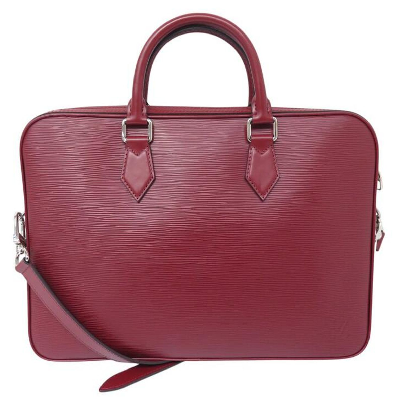 NEW LOUIS VUITTON DANDY MM EPI LEATHER RED SHOULDER BRIEFCASE ref ...
