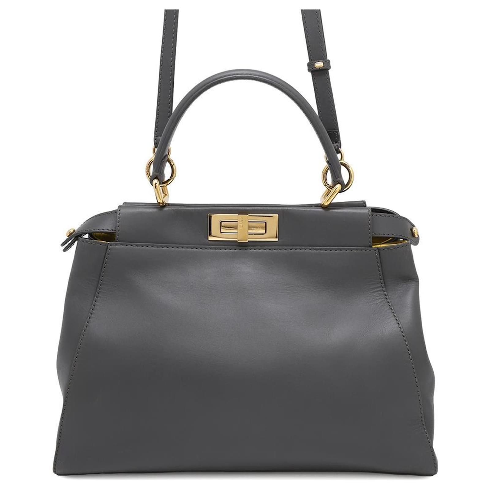 Fendi Peekaboo Handtasche Braun Leder Joli Closet