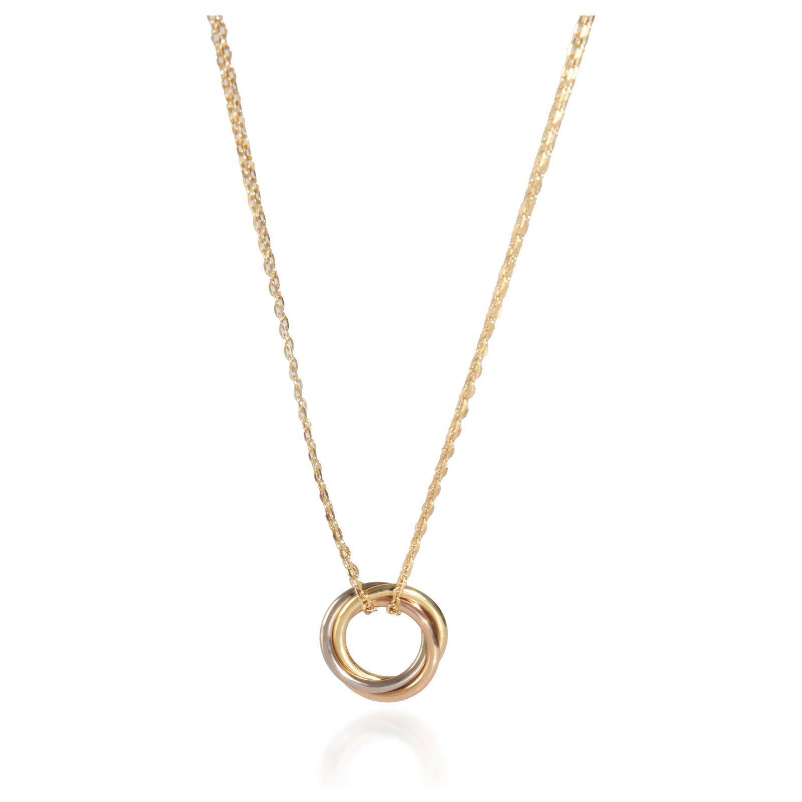 Model Trinity Mini Cartier 3-Tone Gold Mini Model Trinity Pendant ref.2202669 - Joli Closet