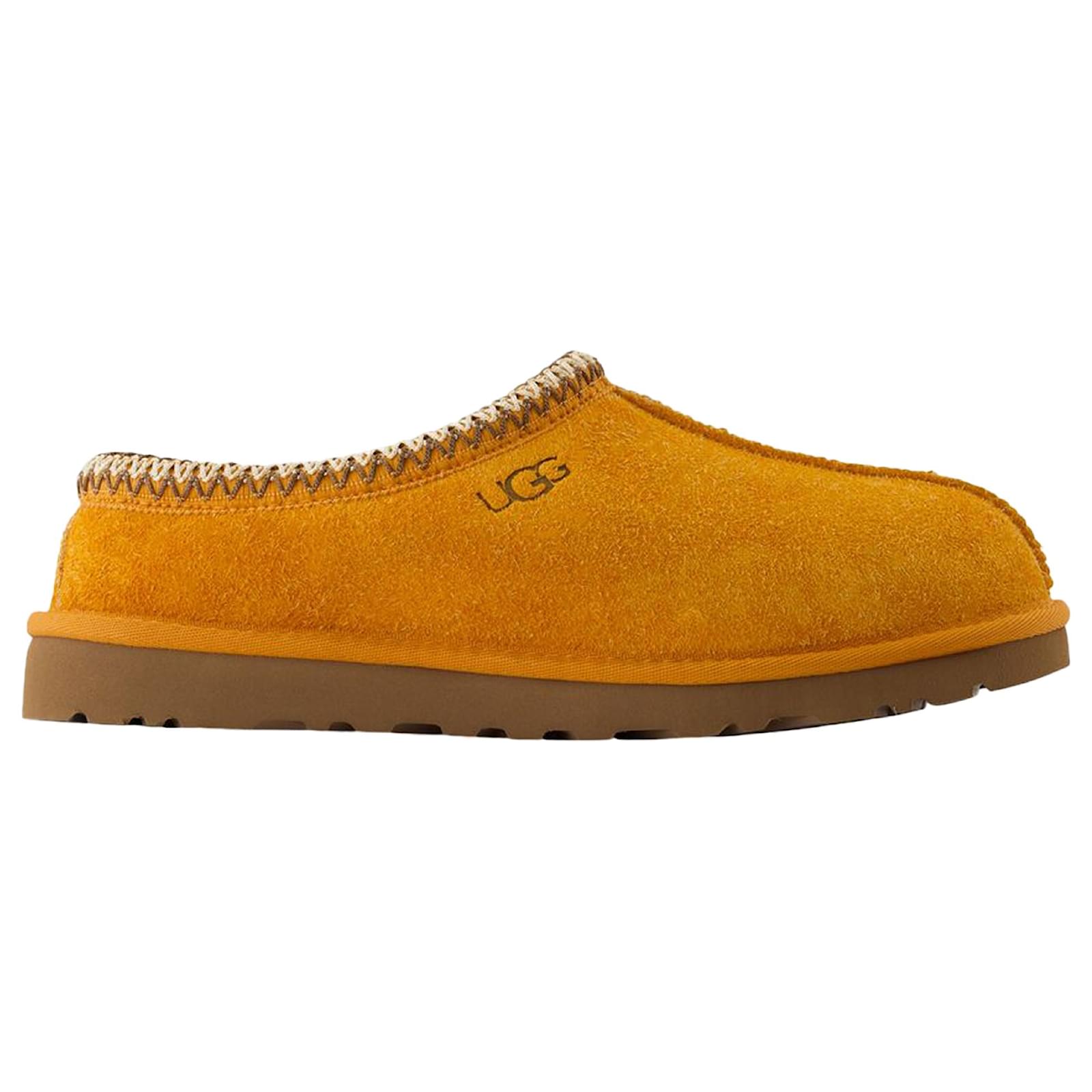 サンダル UGG M Tasman Shaggy Suede Mules - UGG - Leather - Orange Amazon.com | UGG Men's Tasman Shaggy Suede Slipper, Dark