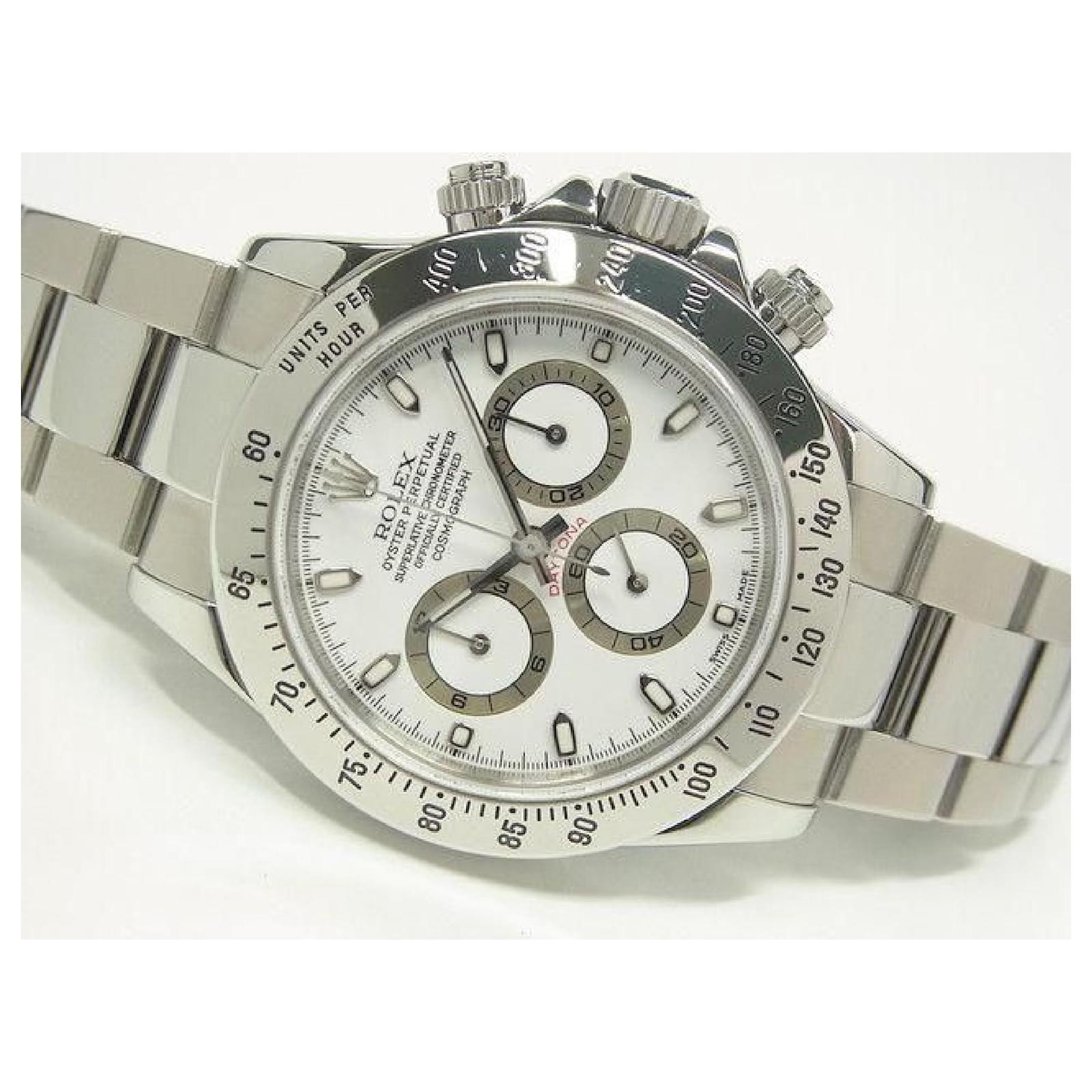 ROLEX Daytona white Dial thin Hand 116520 F series Mens