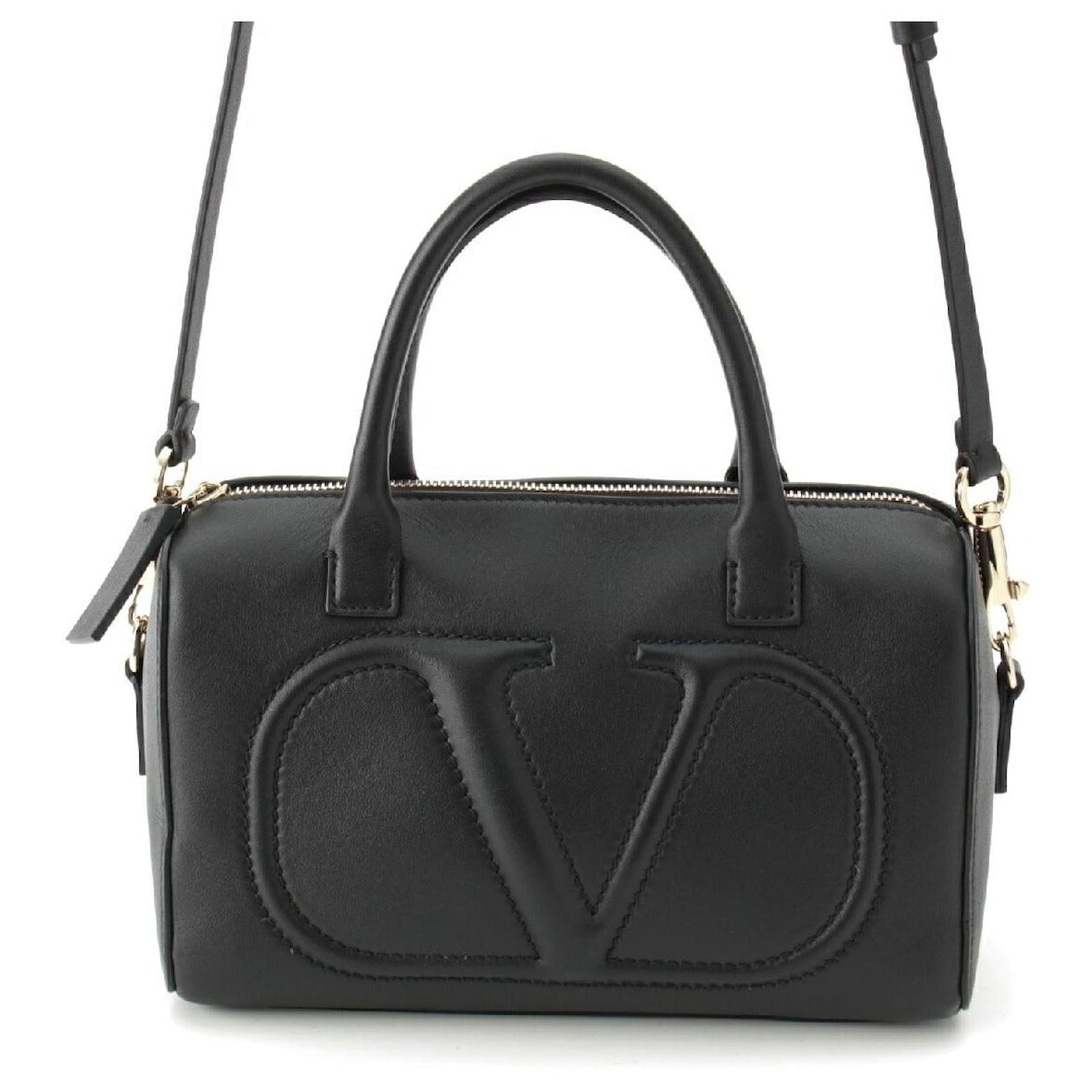 Valentino Garavani Valentino Leather V Logo 2way Mini Boston Bag