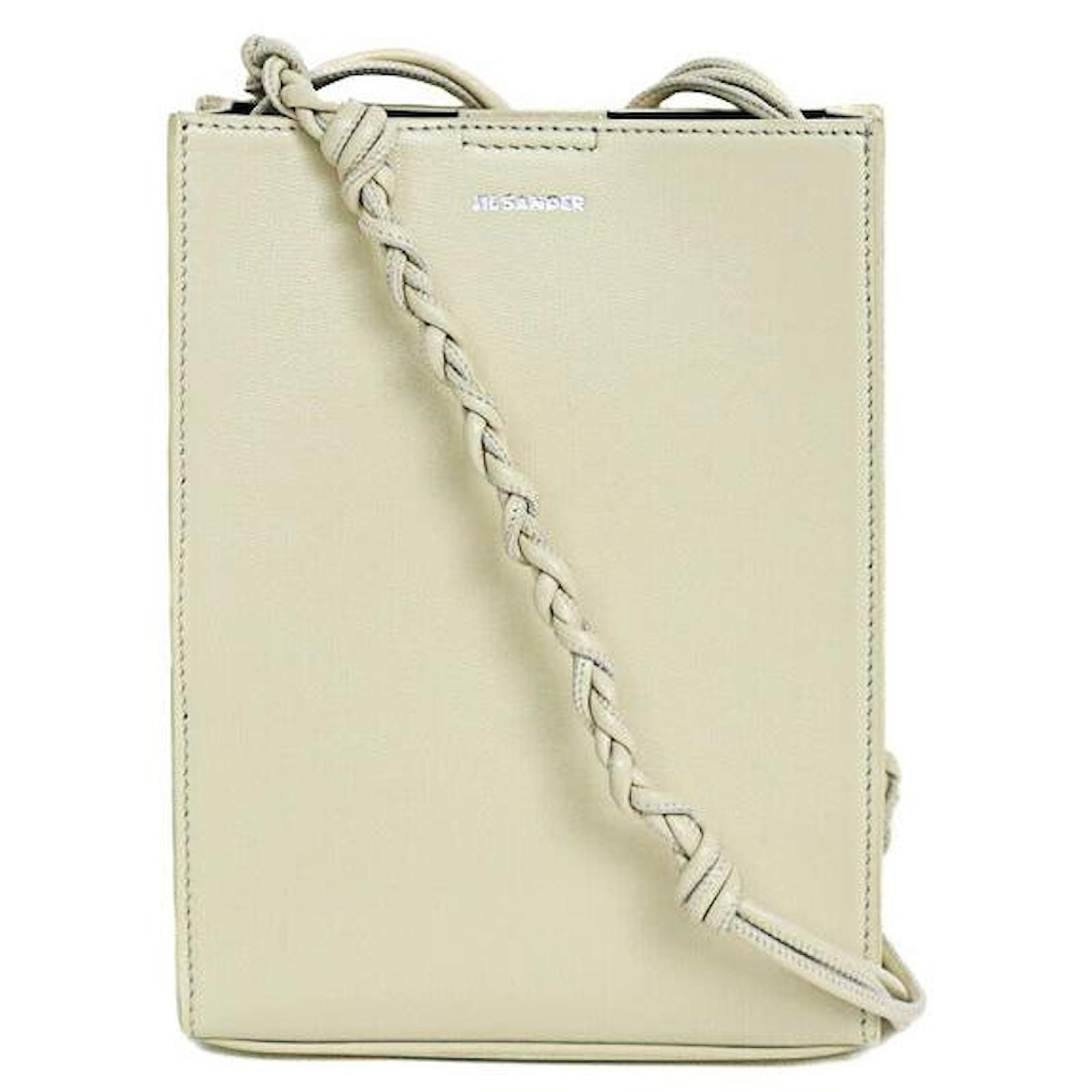 Jil Sander Tangle Bag White Jil Sander Small Tangle Leather